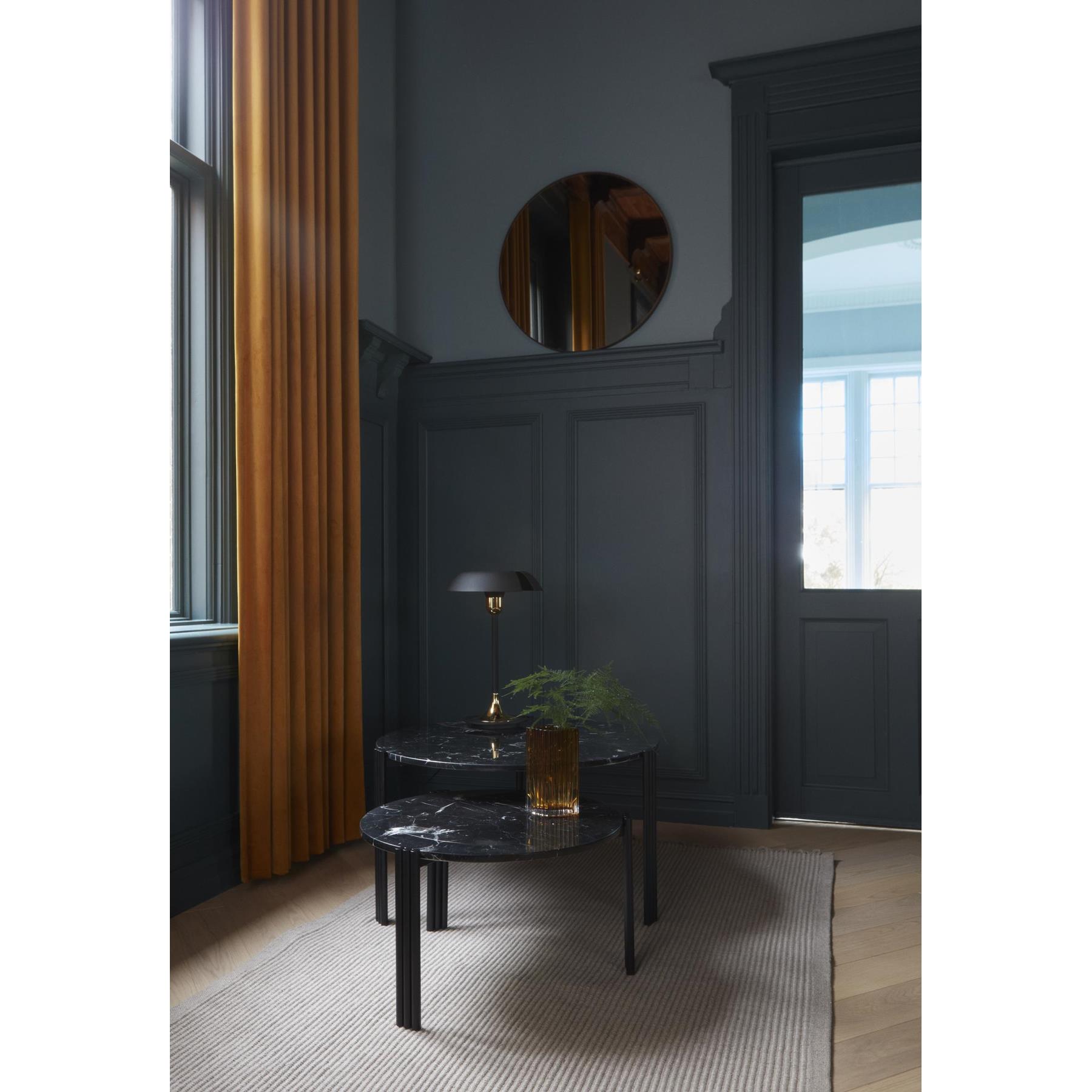 AYTM Tribus salontafel Ø80 goud|travertine