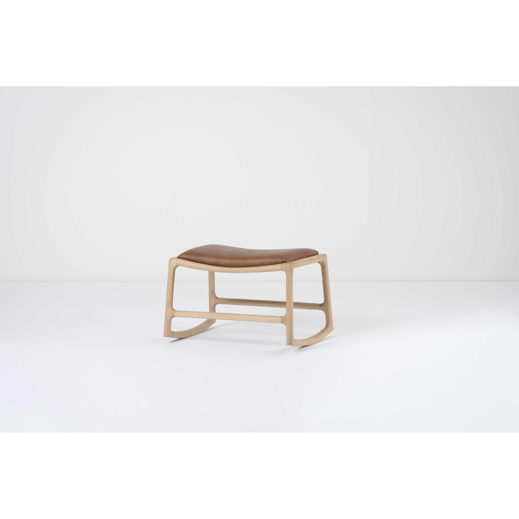 Gazzda Dedo voetenbank Dakar Leather Stone 1436