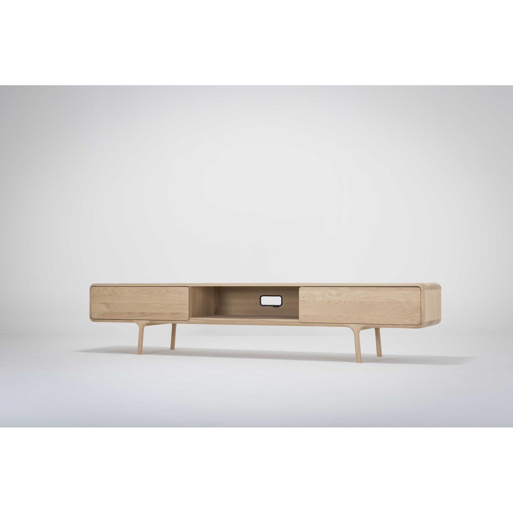 Gazzda Fawn lowboard tv-meubel 2 lades 220x45 naturel