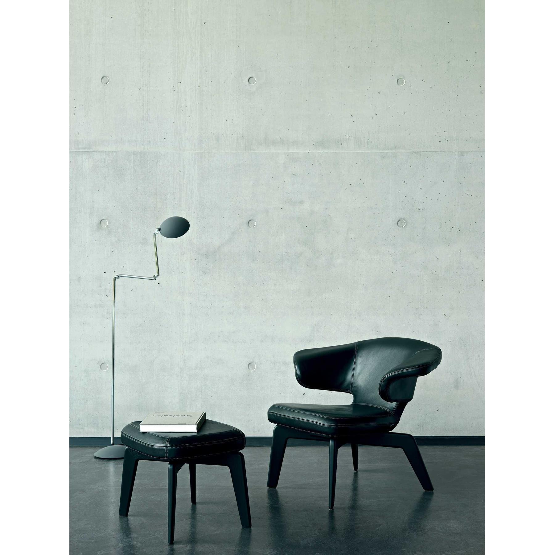 ClassiCon Munich voetenbank zwart leer