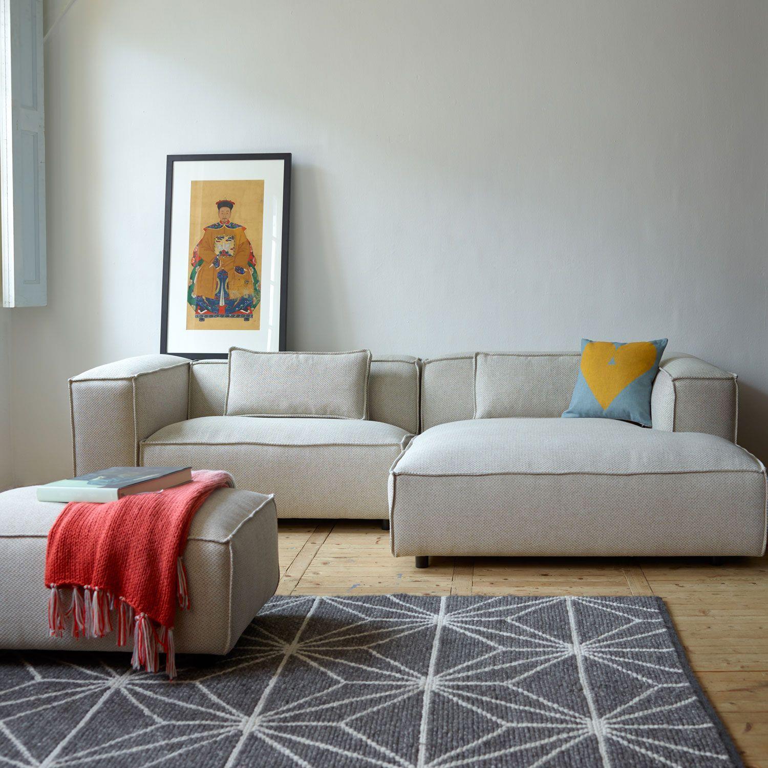FÉST Dunbar bank met Longchair rechts Sydney 22 beige