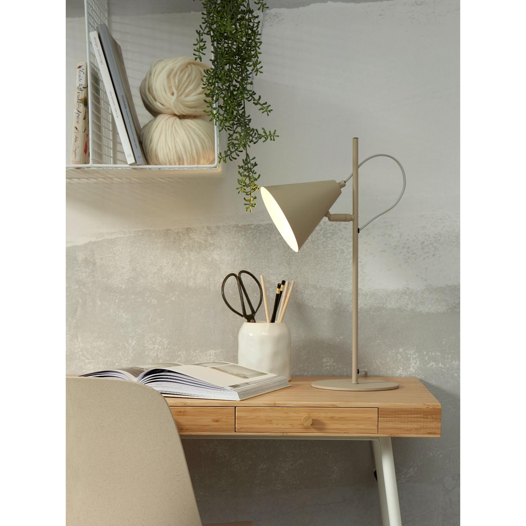 it's about RoMi Tafellamp Lisbon - Zand - 18x29x50.5cm