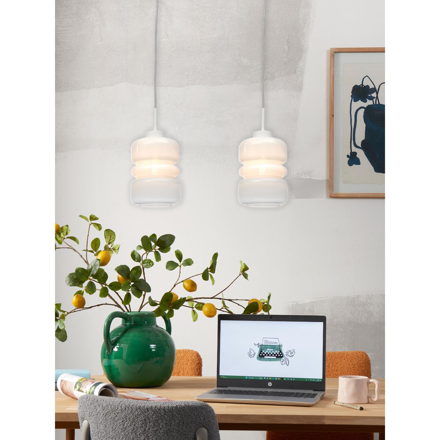 it's about RoMi Hanglamp Verona - Wit - 15x15x30cm