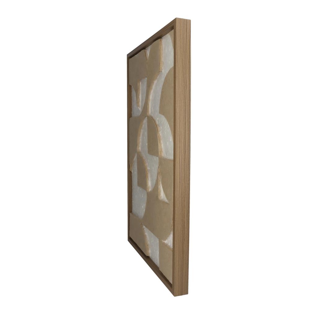 HD Collection Wanddeco D Abstract - Hout - Naturel|Wit - Papier