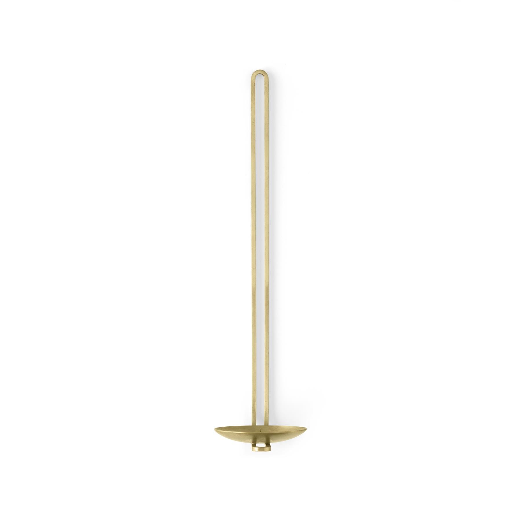 Audo Copenhagen Clip kandelaar wand medium messing