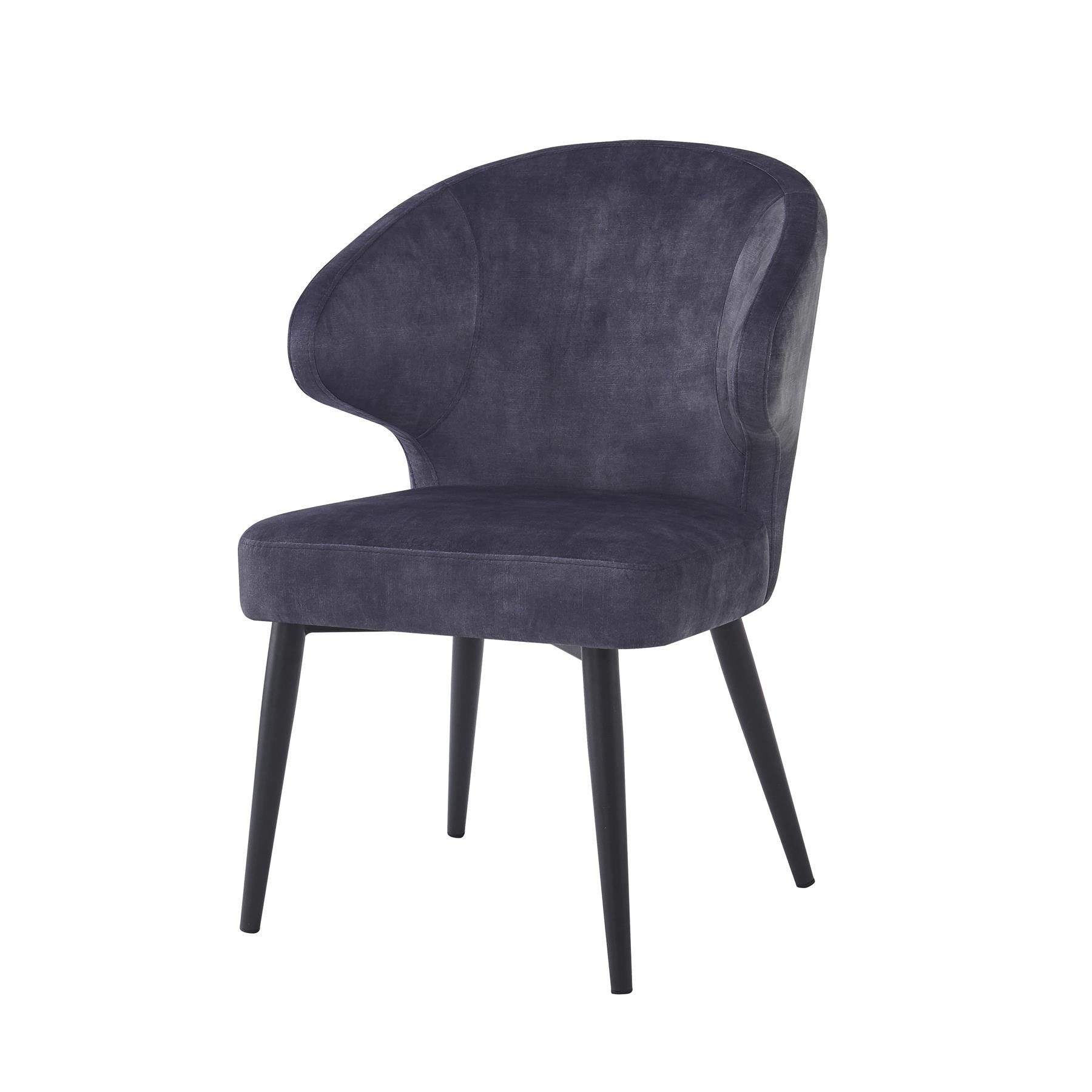 Livingfurn Donna Anthracite Velvet