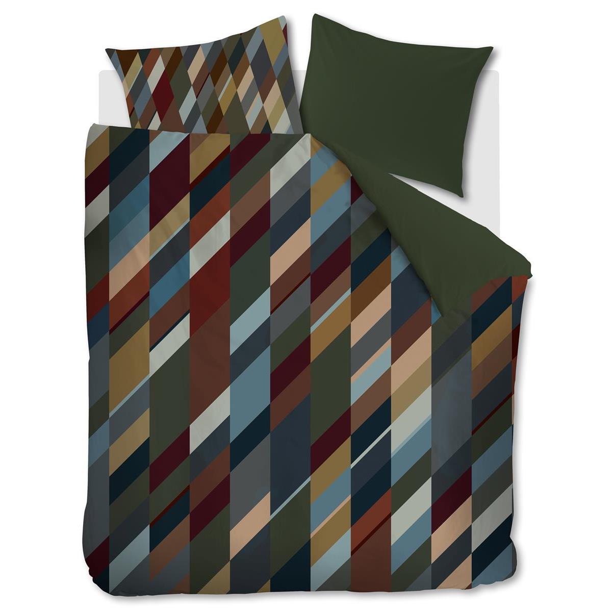 Beddinghouse Roan  dekbedovertrek - 200x200|220 - Olijfgroen