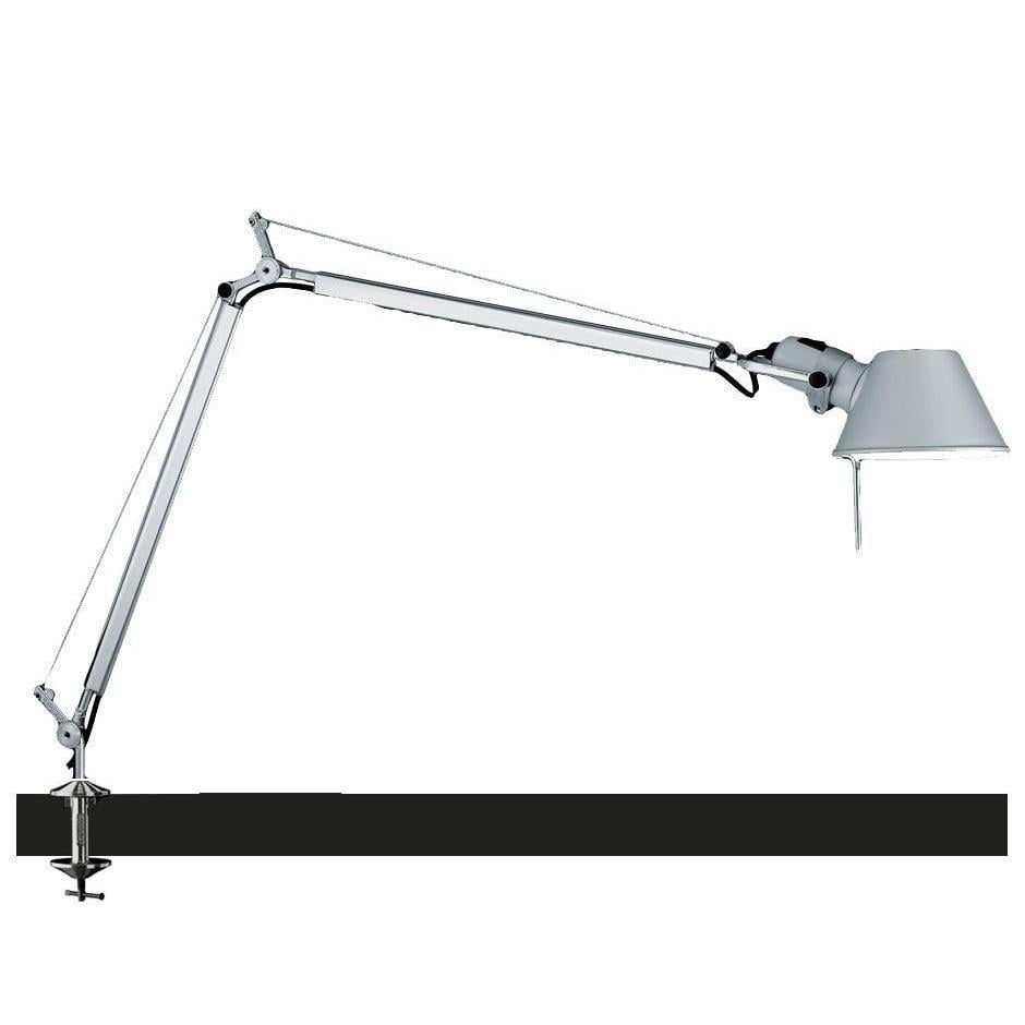 Artemide Tolomeo klemlamp retrofit aluminium