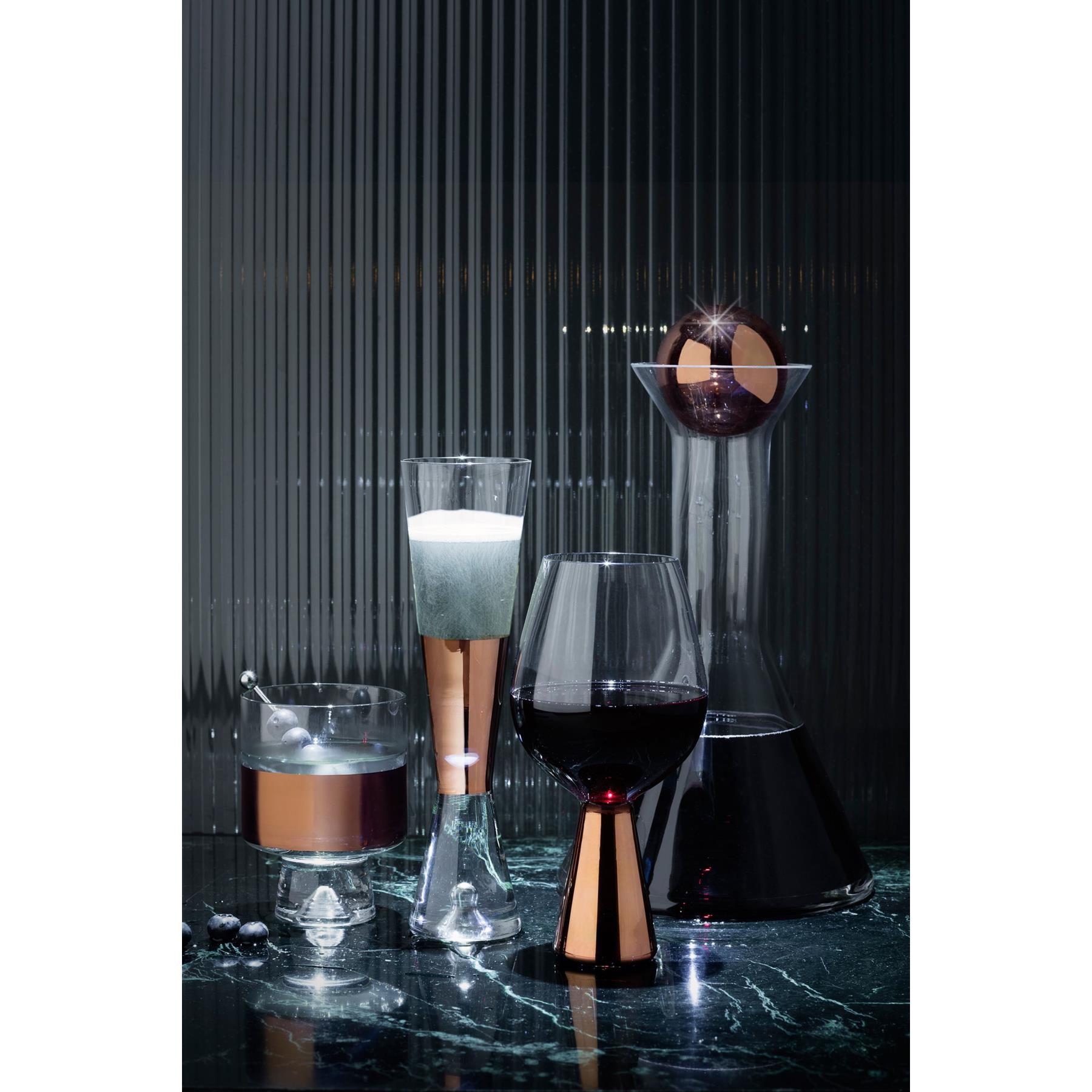 Tom Dixon Tank Wine glas set van 2 zwart