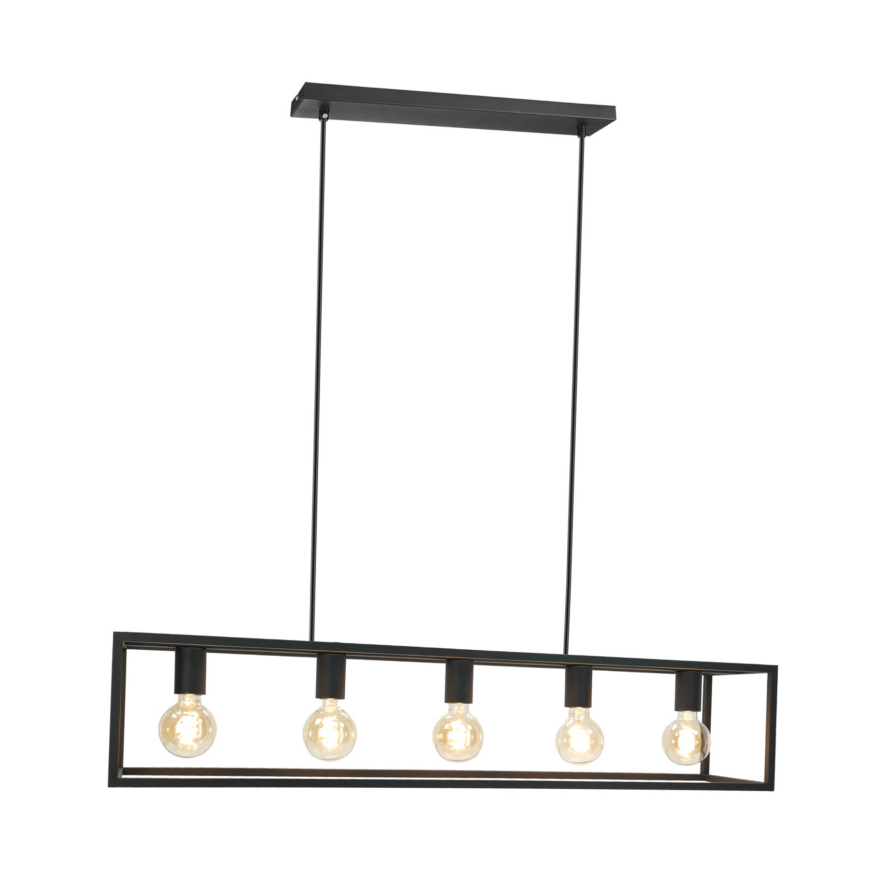 EGLO Eldrick Hanglamp - E27 - 100 cm - Zwart