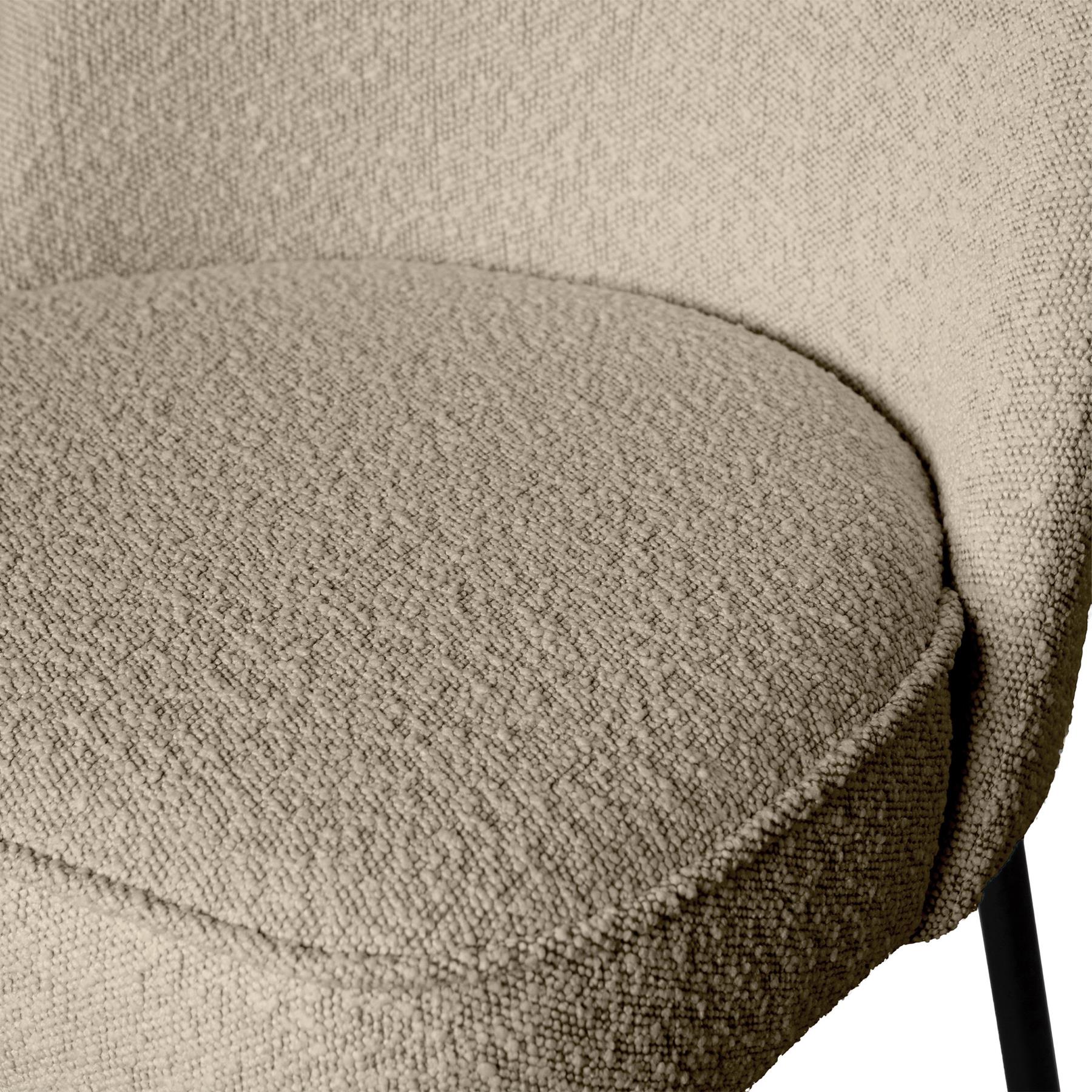 BePureHome Vogue Eetkamerstoel - Bouclé Beige