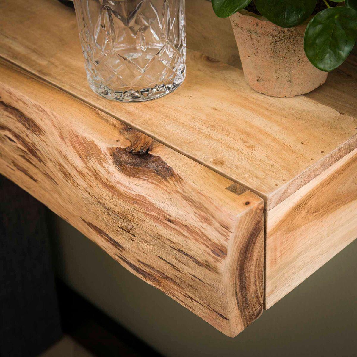 Fraaai - Hardy nachtkastje zwevend acacia hout L | set van 2