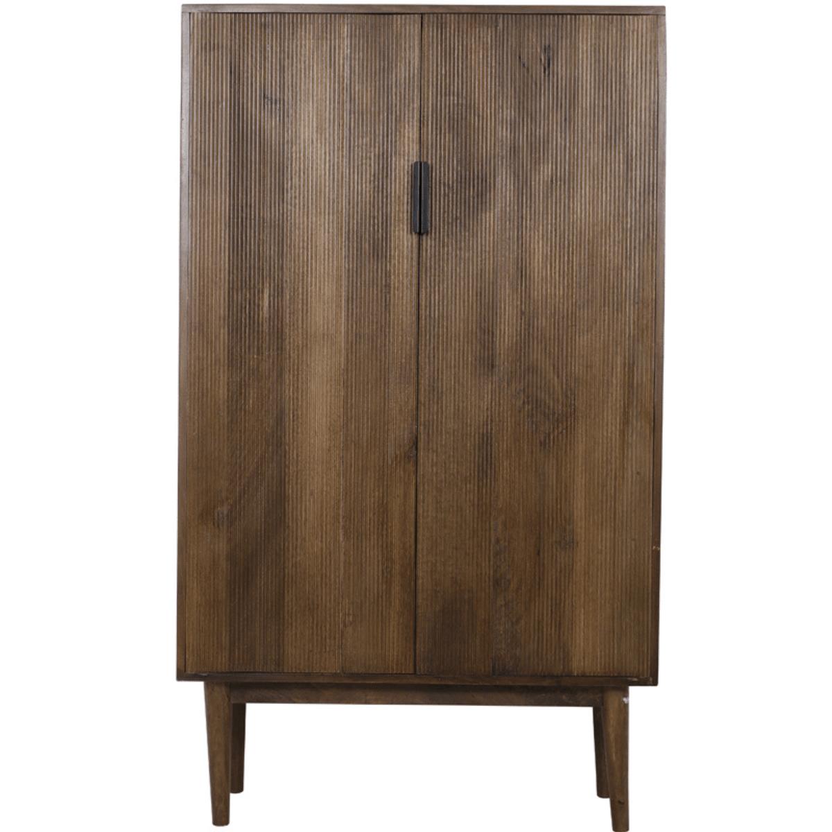 Light & Living Bitika kast 100x40x170 cm donker bruin kopen? Shop bij fonQ!