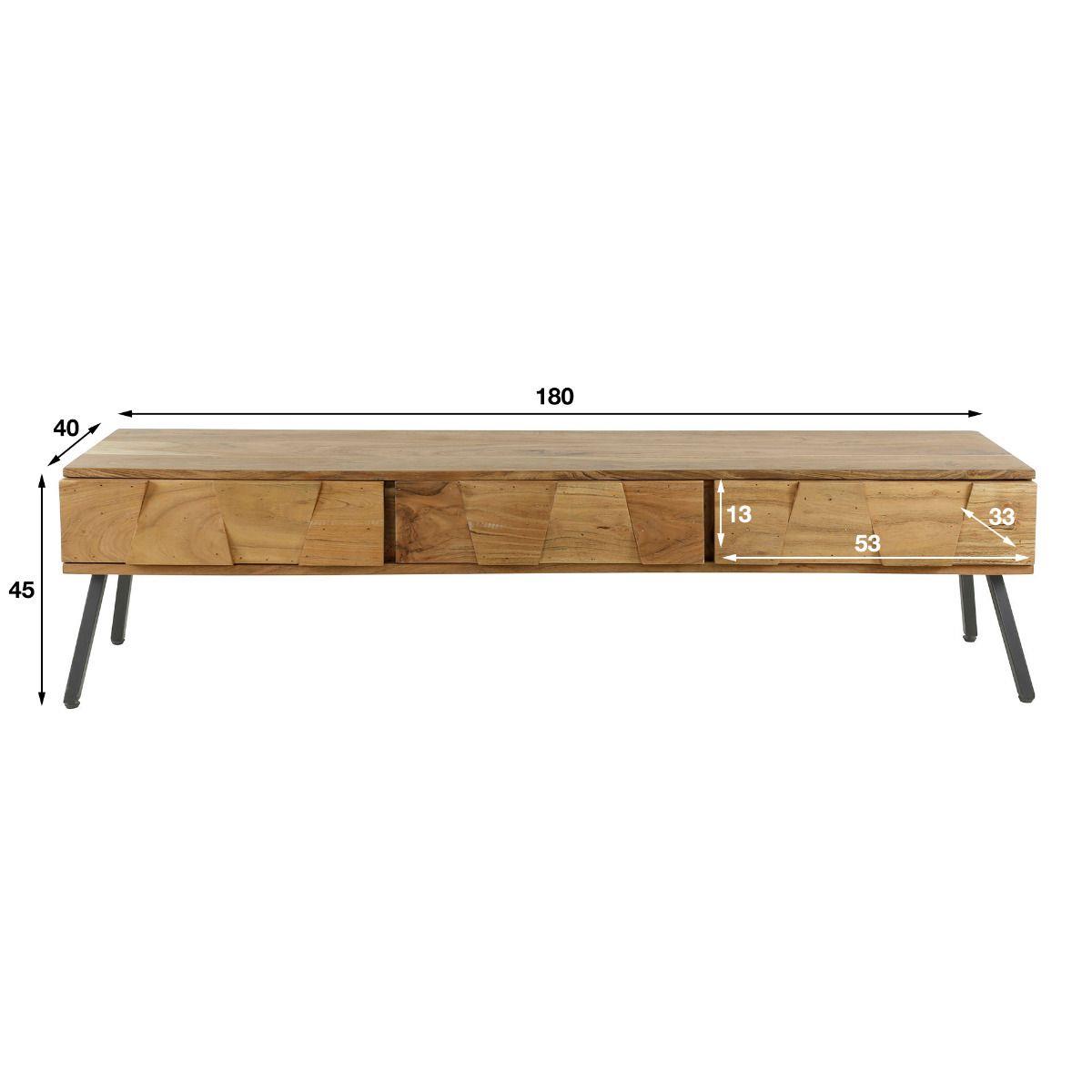 Fraaai - Angel tv-meubel acacia hout naturel 180cm