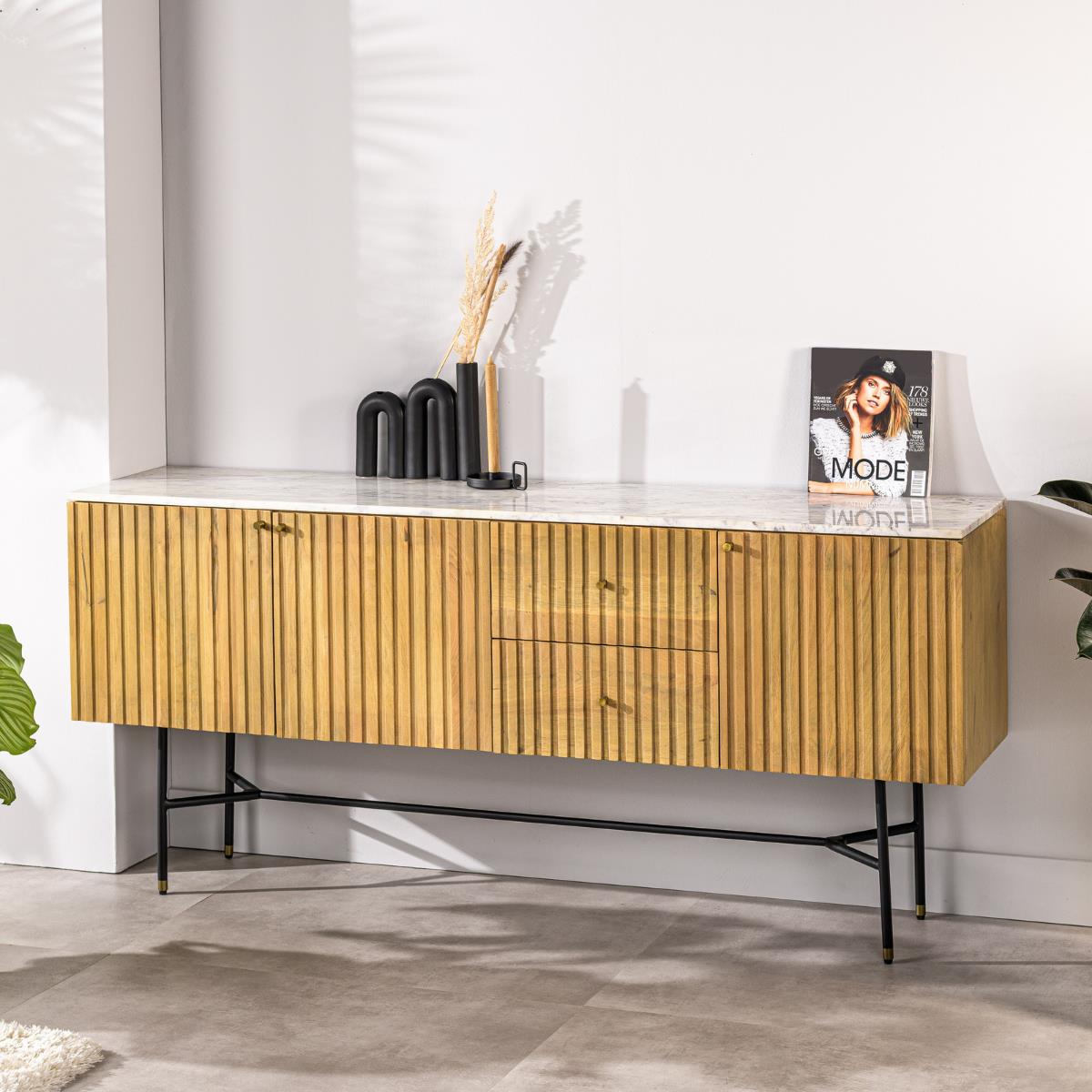 Vurna Kiera dressoir 175 cm - naturel