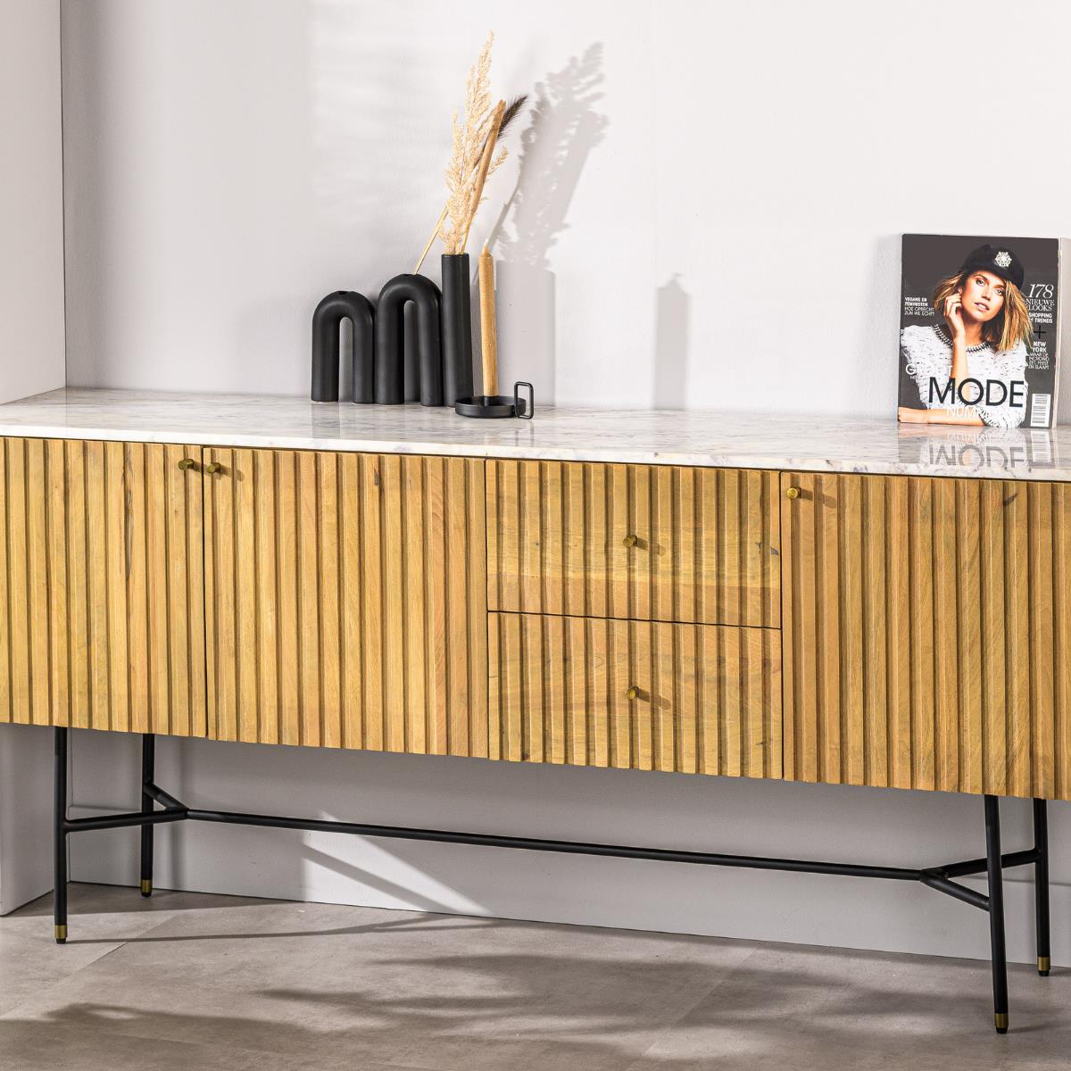 Vurna Kiera dressoir 175 cm - naturel