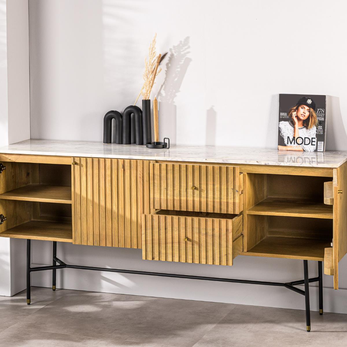 Vurna Kiera dressoir 175 cm - naturel