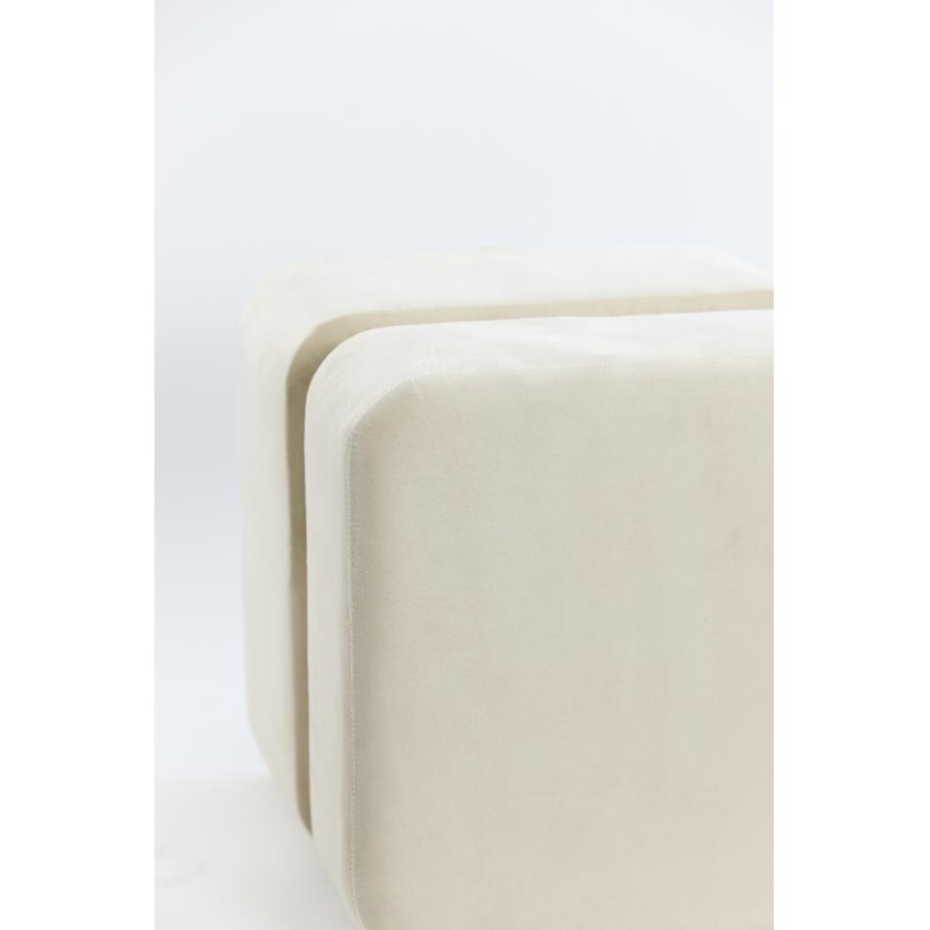 Light & Living Light&living Poef 40x40x42,5 cm PIAZZA velvet beige