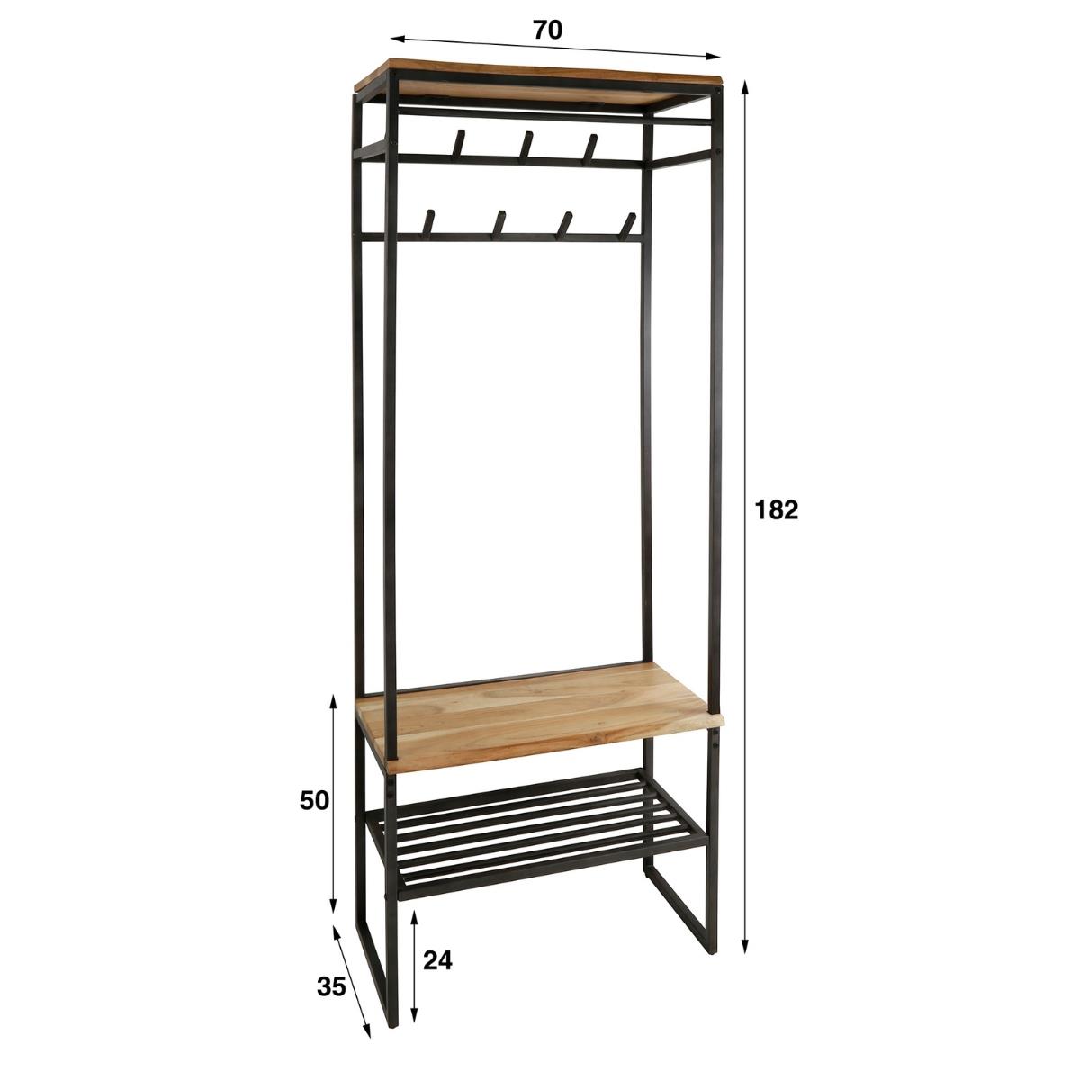 Fraaai - Pinot garderobemeubel - 8 haken