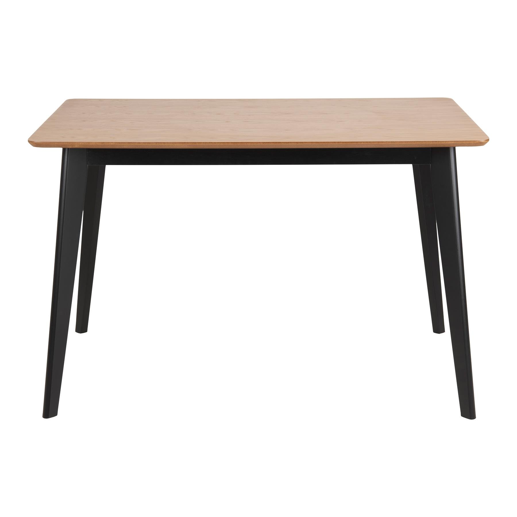 by fonQ basic Crow Eettafel - 120 x 80 cm - Eiken / Zwart kopen? Shop ...