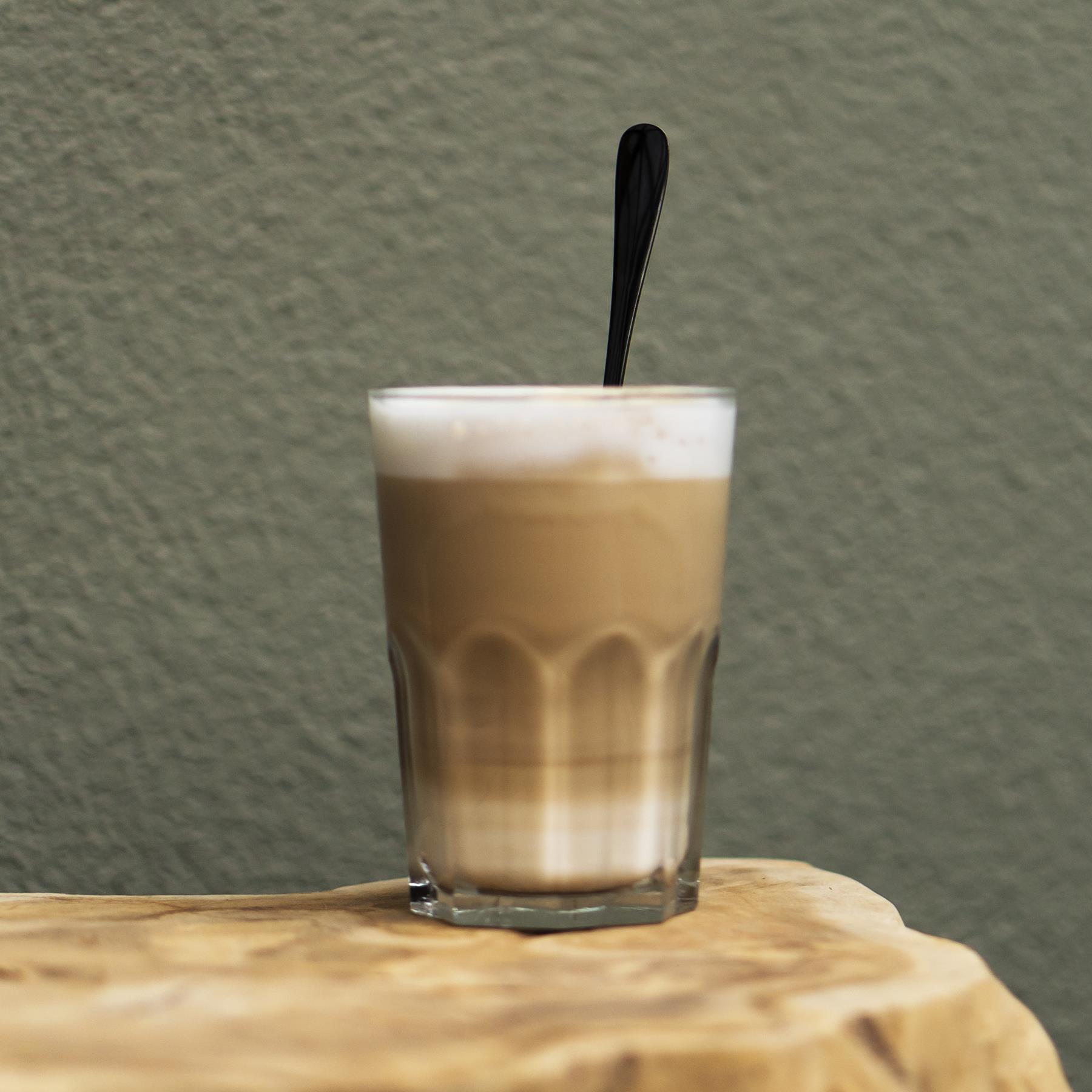 Krumble Latte Macchiato lepels set van 4 - Zwart