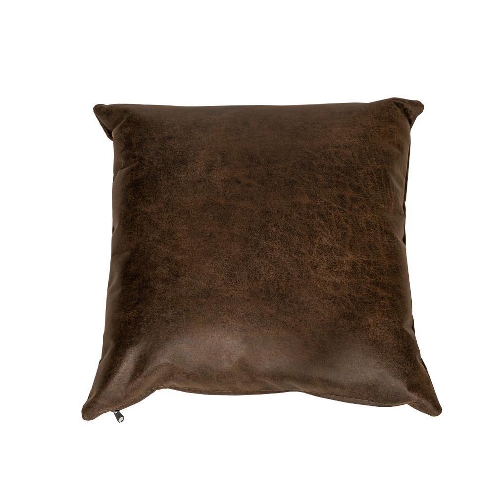 Bronx71 Sierkussen Kyla eco-leer bruin 45 x 45 cm
