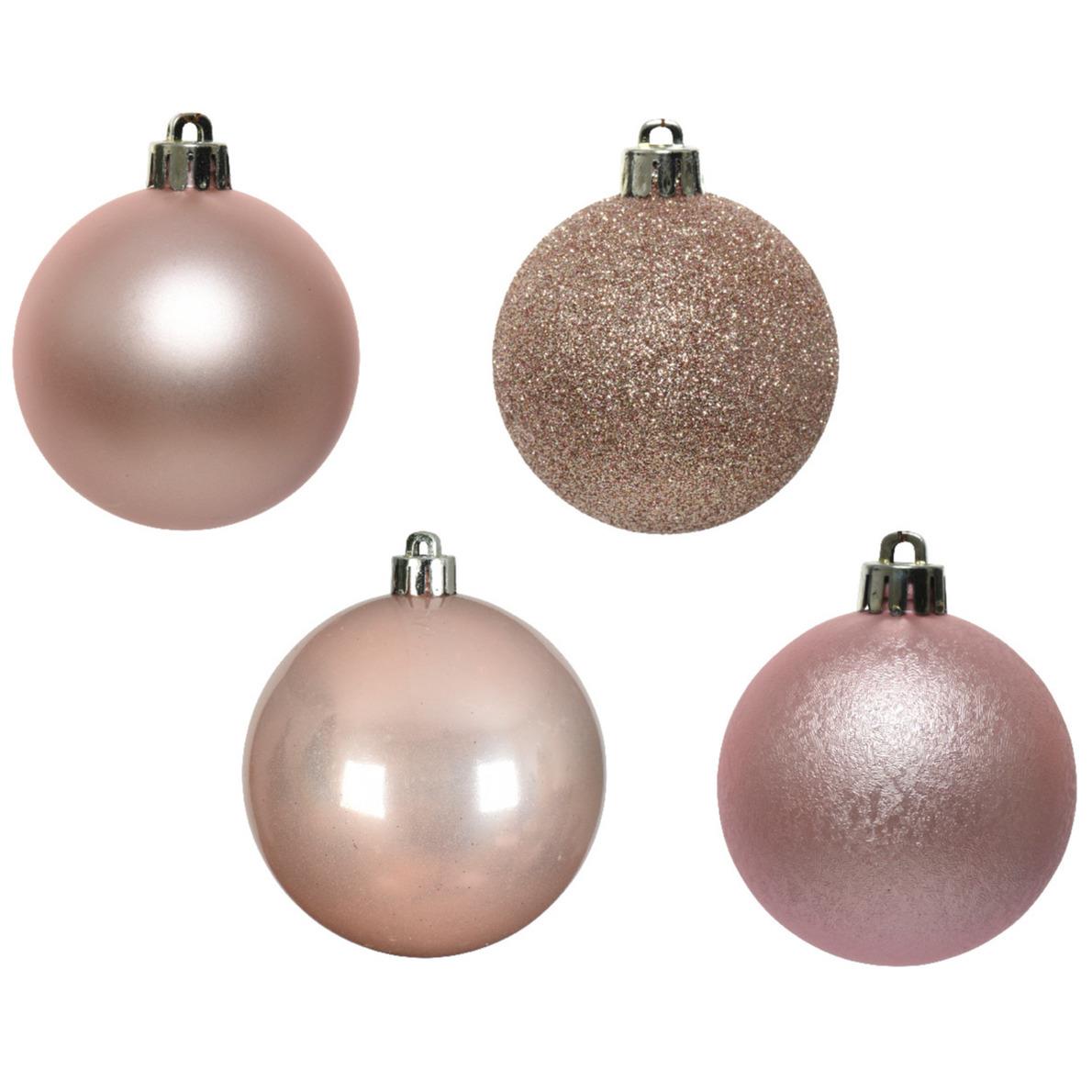 Decoris Kerstballen 6 cm lichtroze 30delig kopen? Shop bij fonQ!