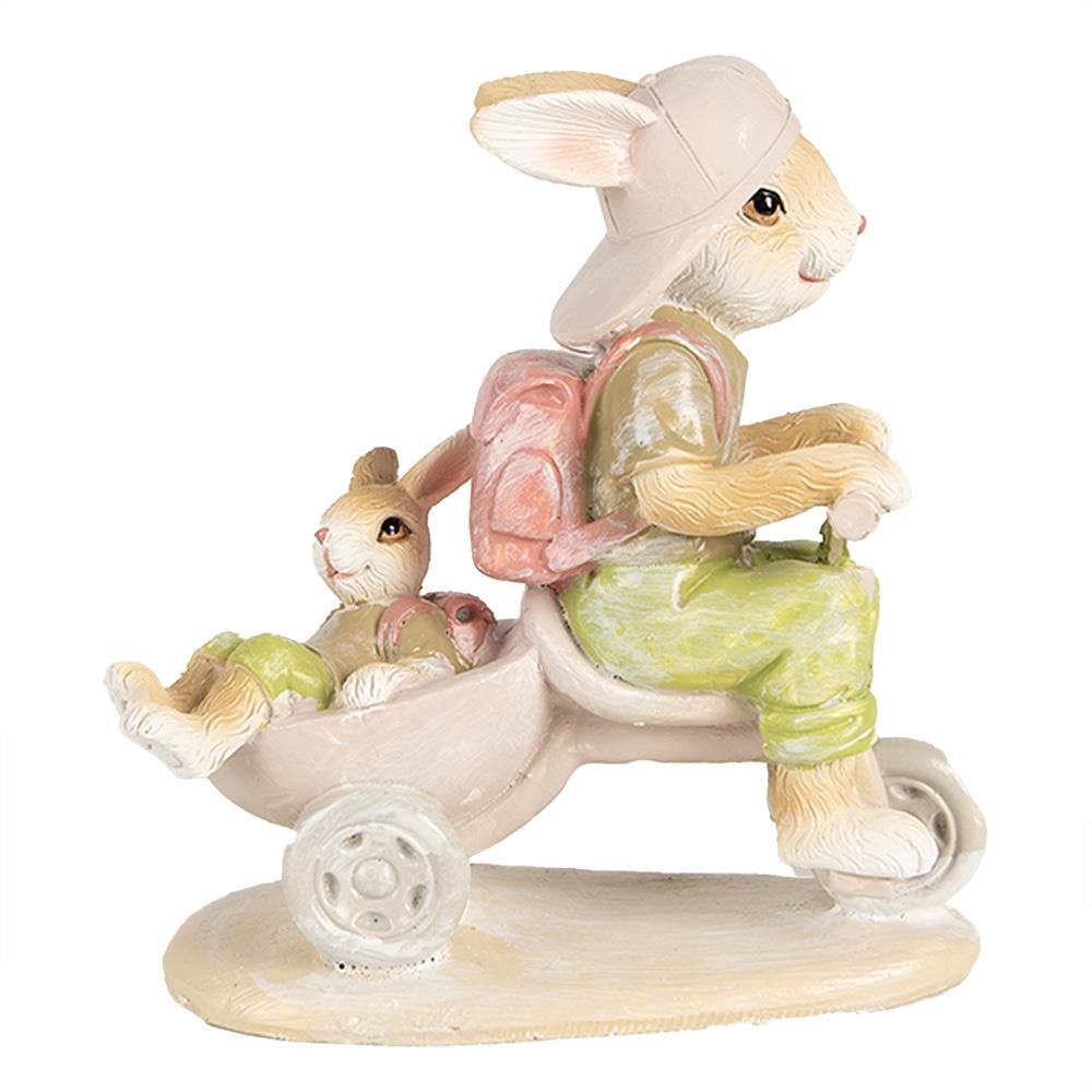 Clayre & Eef Beeld Konijn 12 cm Bruin Polyresin