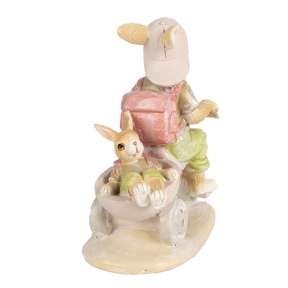 Clayre & Eef Beeld Konijn 12 cm Bruin Polyresin