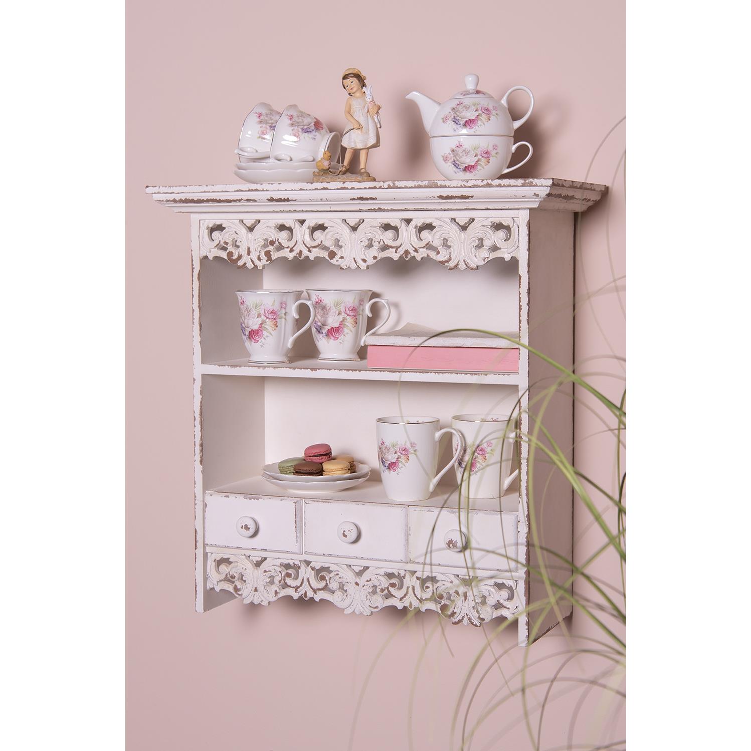 Clayre & Eef Beeld Meisje 15 cm Beige Polyresin