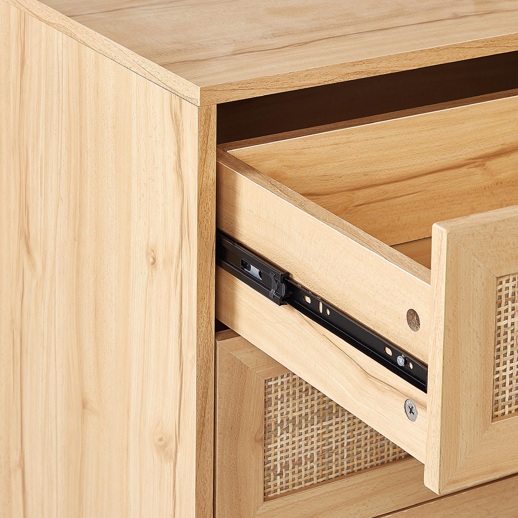 Beliani - PEROTE - Commode - Lichte houtkleur - Rotan