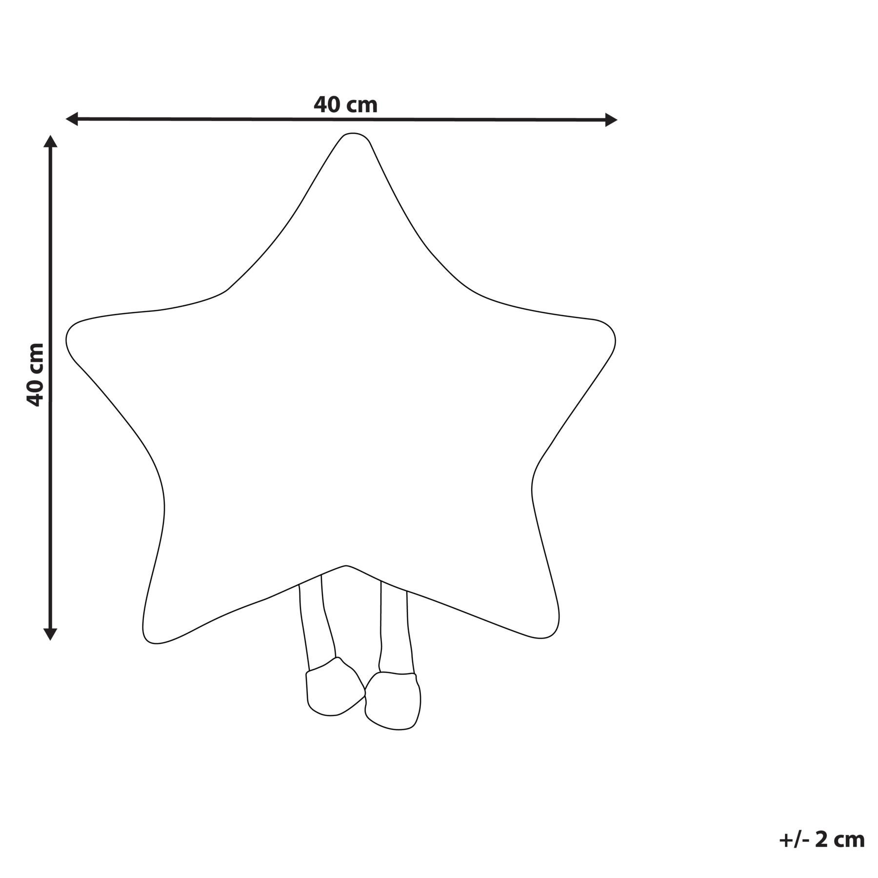 Beliani - STARFRUIT - Sierkussen - Wit - Polyester