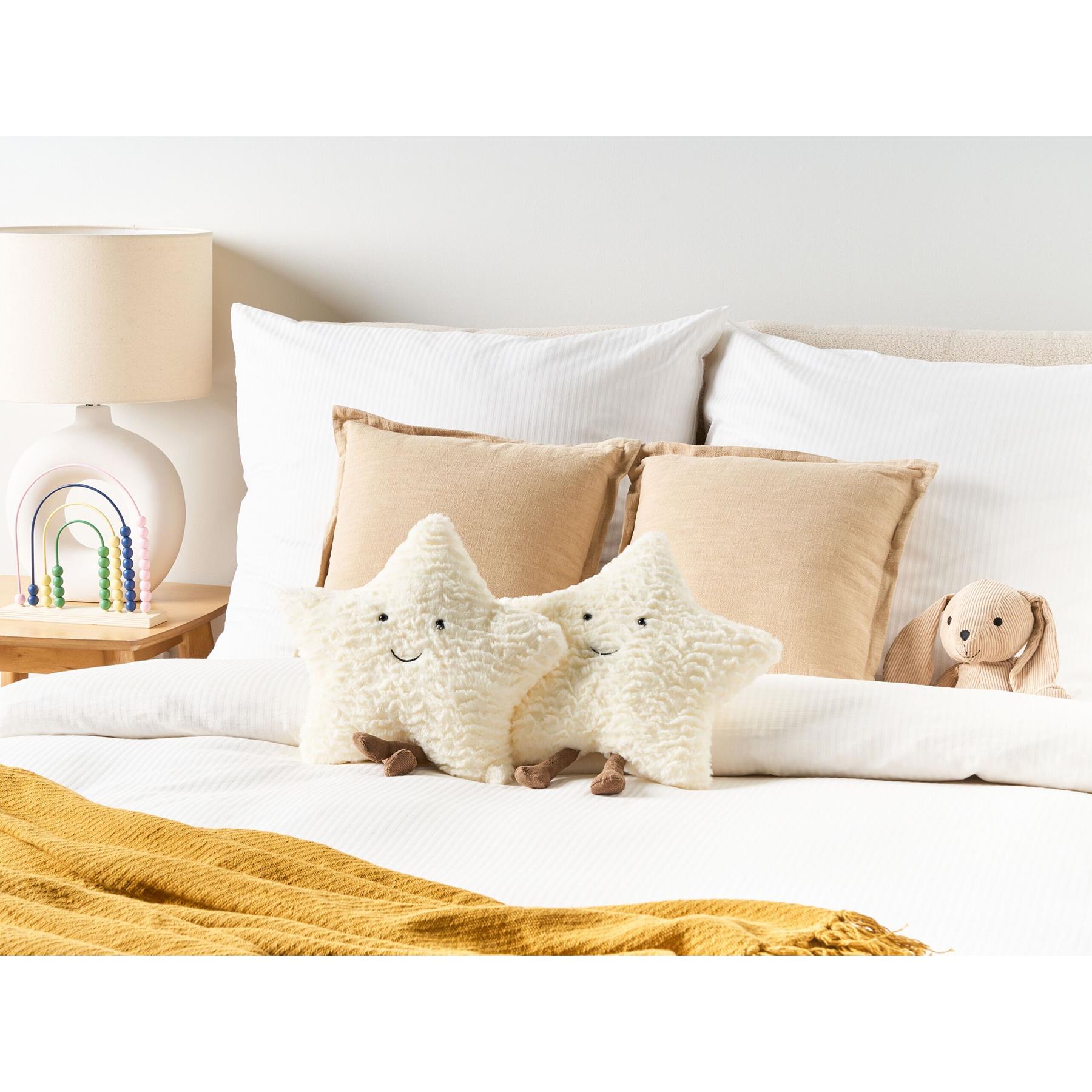 Beliani - STARFRUIT - Sierkussen set van 2 - Wit - Polyester