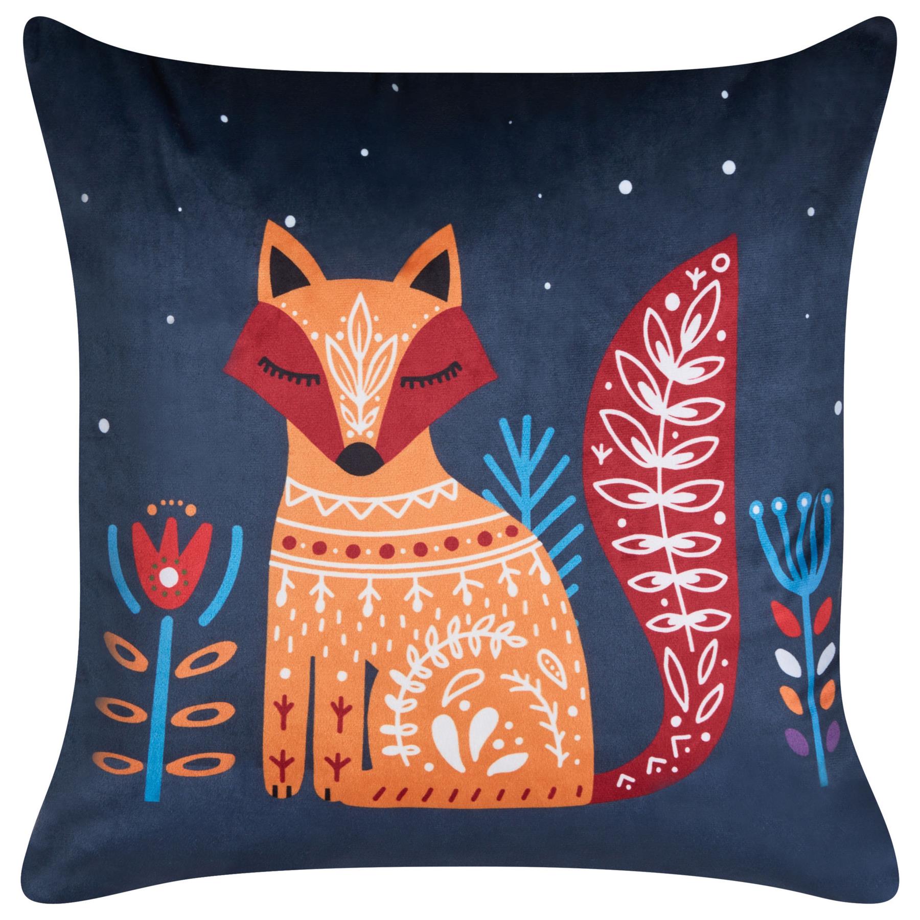 Beliani - FIRESPIKE - Sierkussen set van 2 - Donkerblauw - Fluweel
