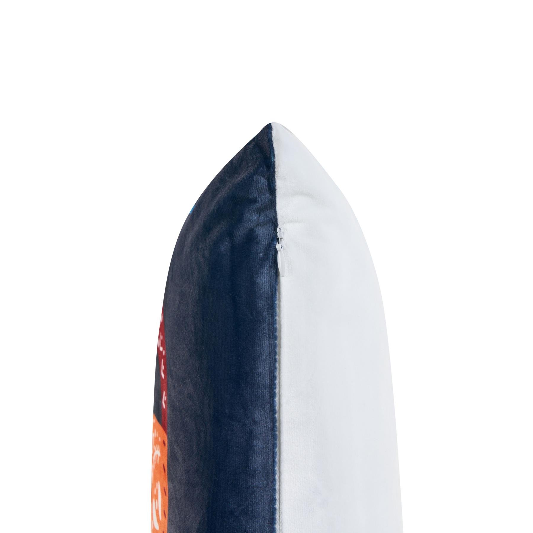 Beliani - FIRESPIKE - Sierkussen set van 2 - Donkerblauw - Fluweel