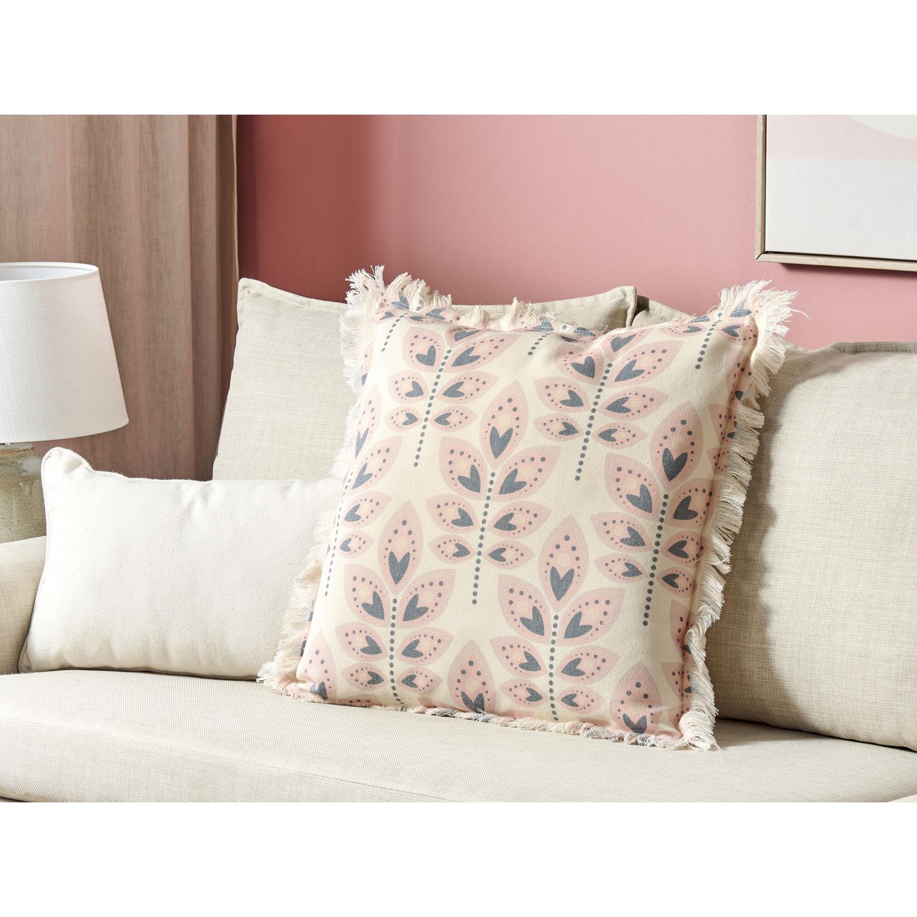Beliani - RUDBECKIA - Sierkussen - Beige - 60 x 60 cm - Polyester