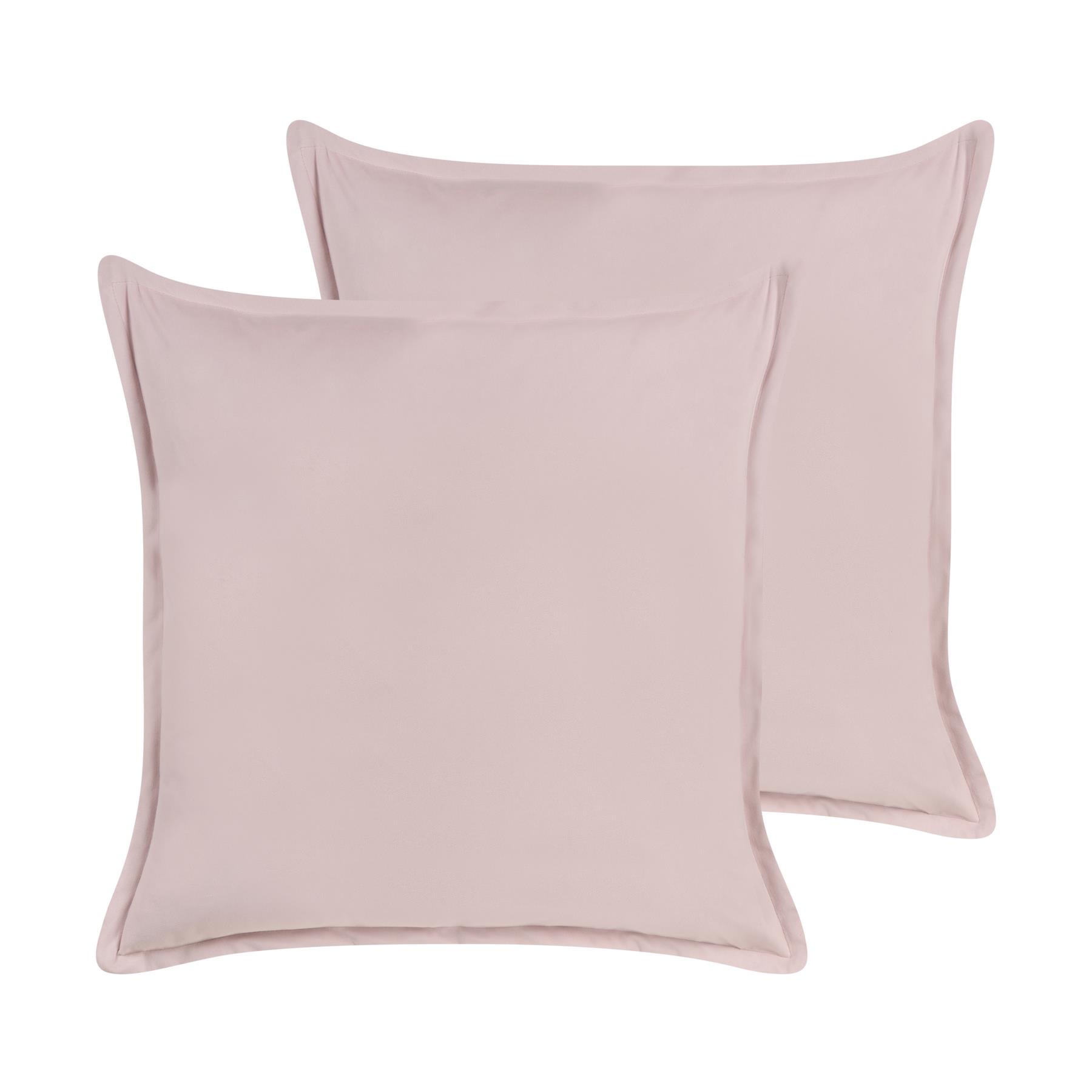 Beliani - EUSTOMA - Sierkussen set van 2 - Roze - 60 x 60 cm - Fluweel