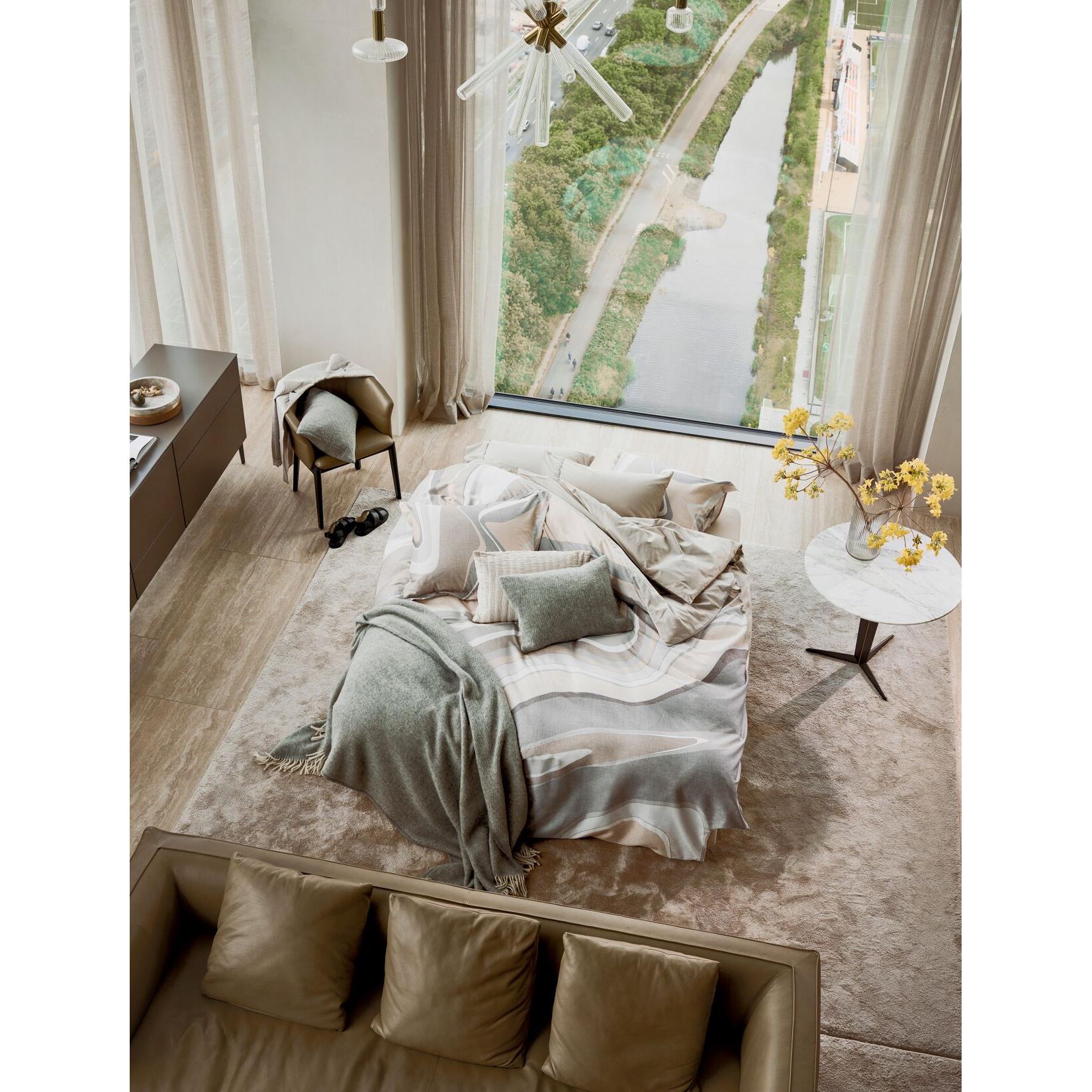 Dekbedovertrek Marble Stone | 240 cm x 240 cm | Grijs | Beige