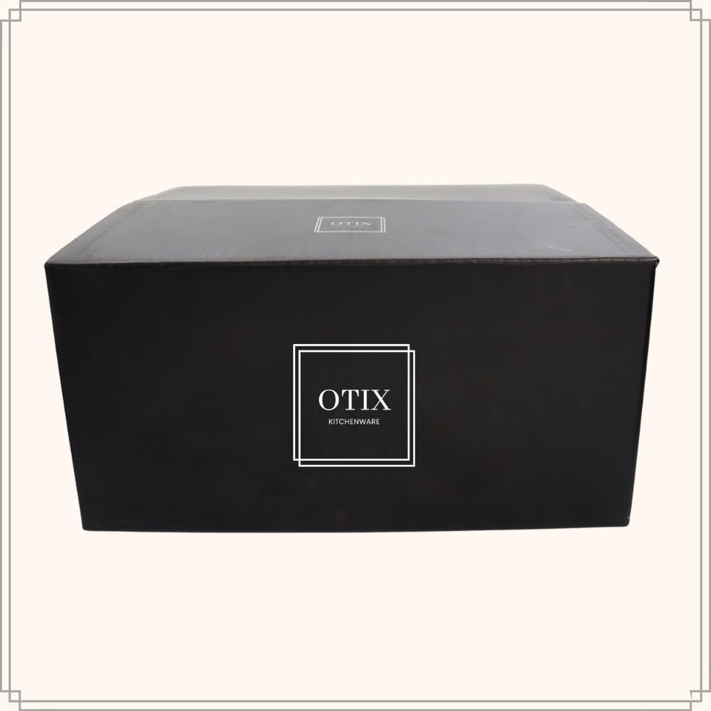 OTIX Waterglazen Set van 6 300ml Diamant vorm Transparant Glas