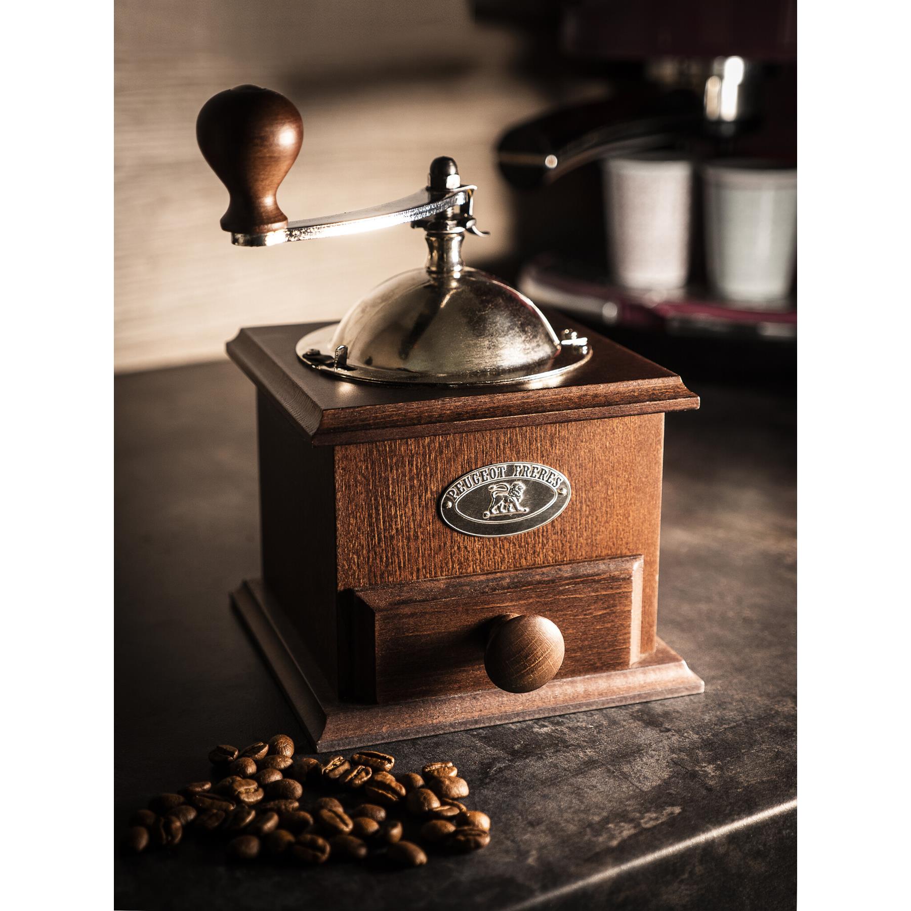 Peugeot Nostalgie koffiemolen 15 cm - beuken - instelbare maalgraad