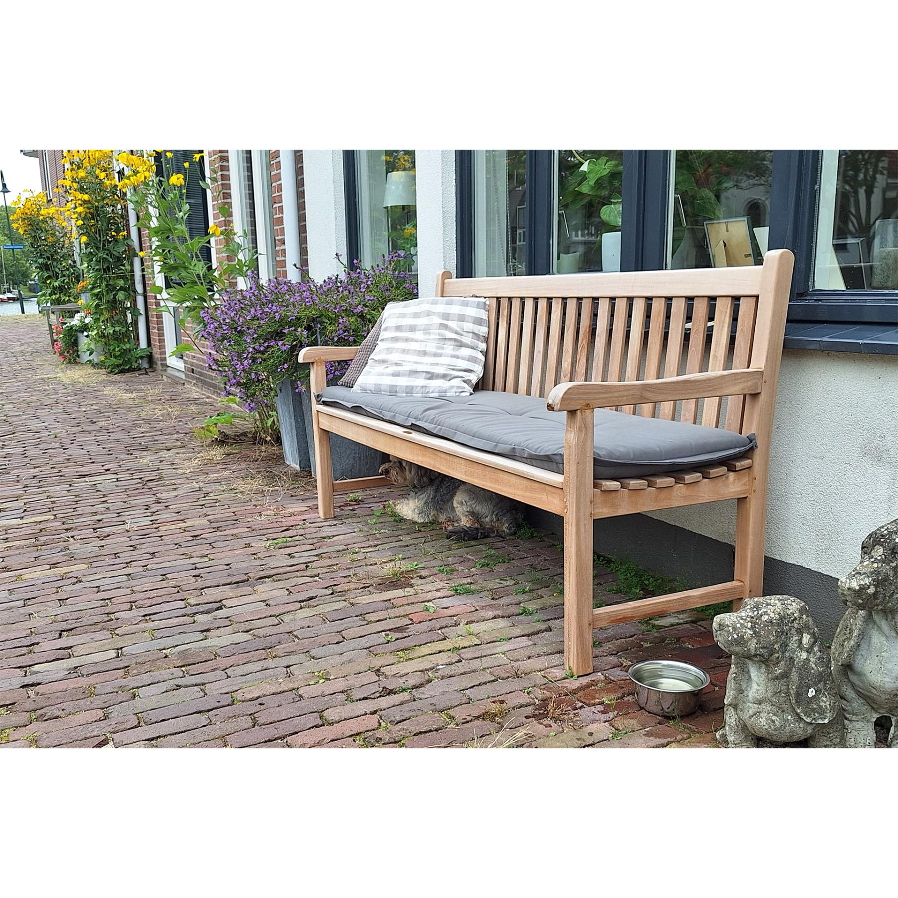 VDG Teak houten tuinbank Bison - 180 cm.