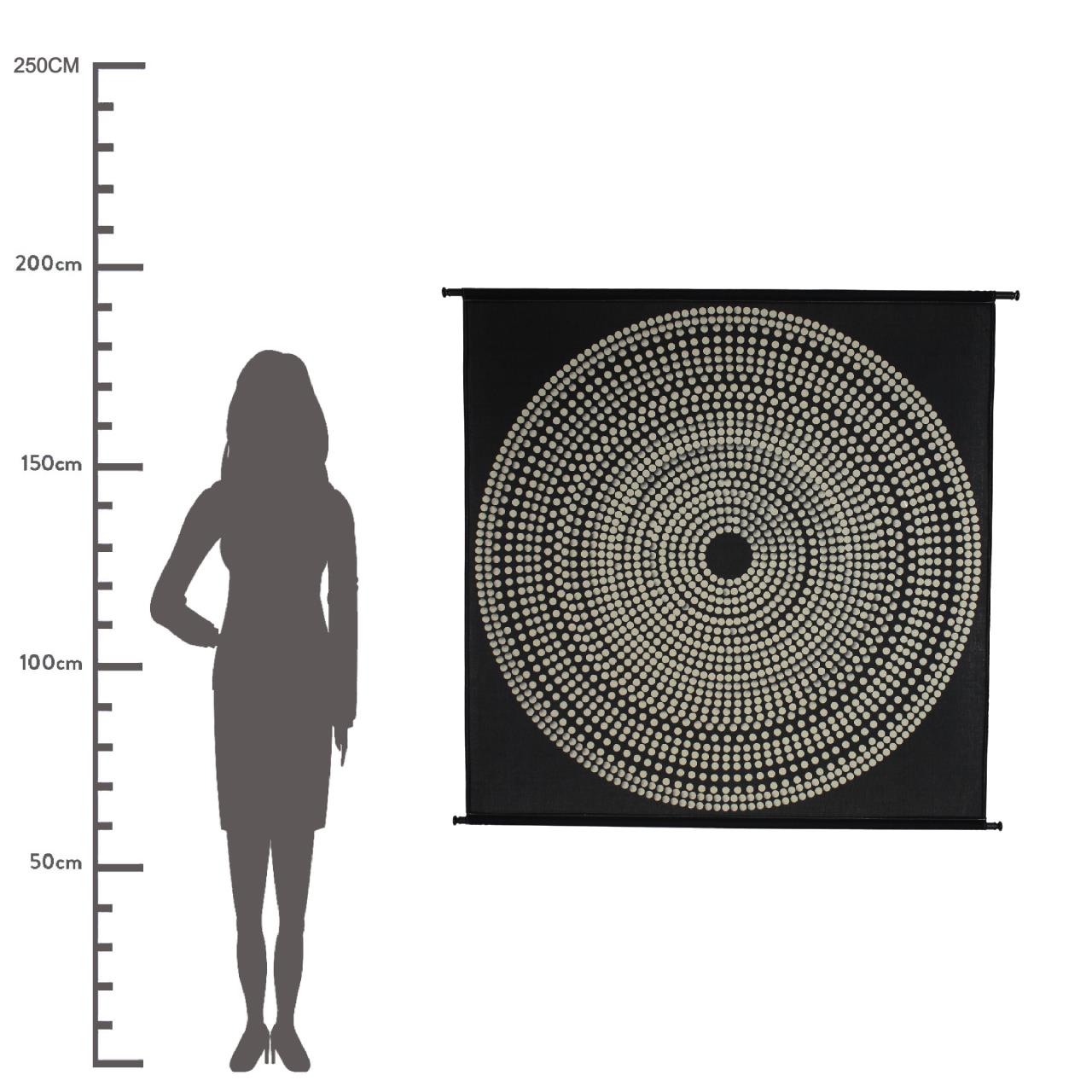 by fonQ  Samira Wandkleed - 146 x 134 cm - Cirkels