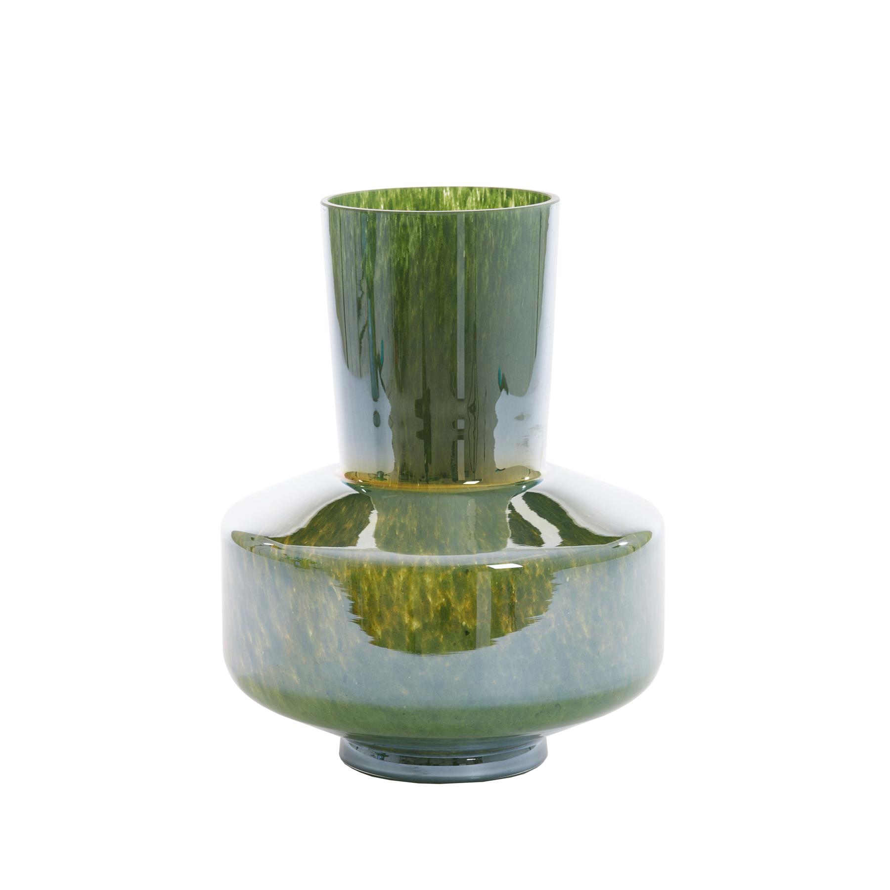 Light&living Vaas Ø23,5x29,5 cm TRASMOS glas donker groen luster