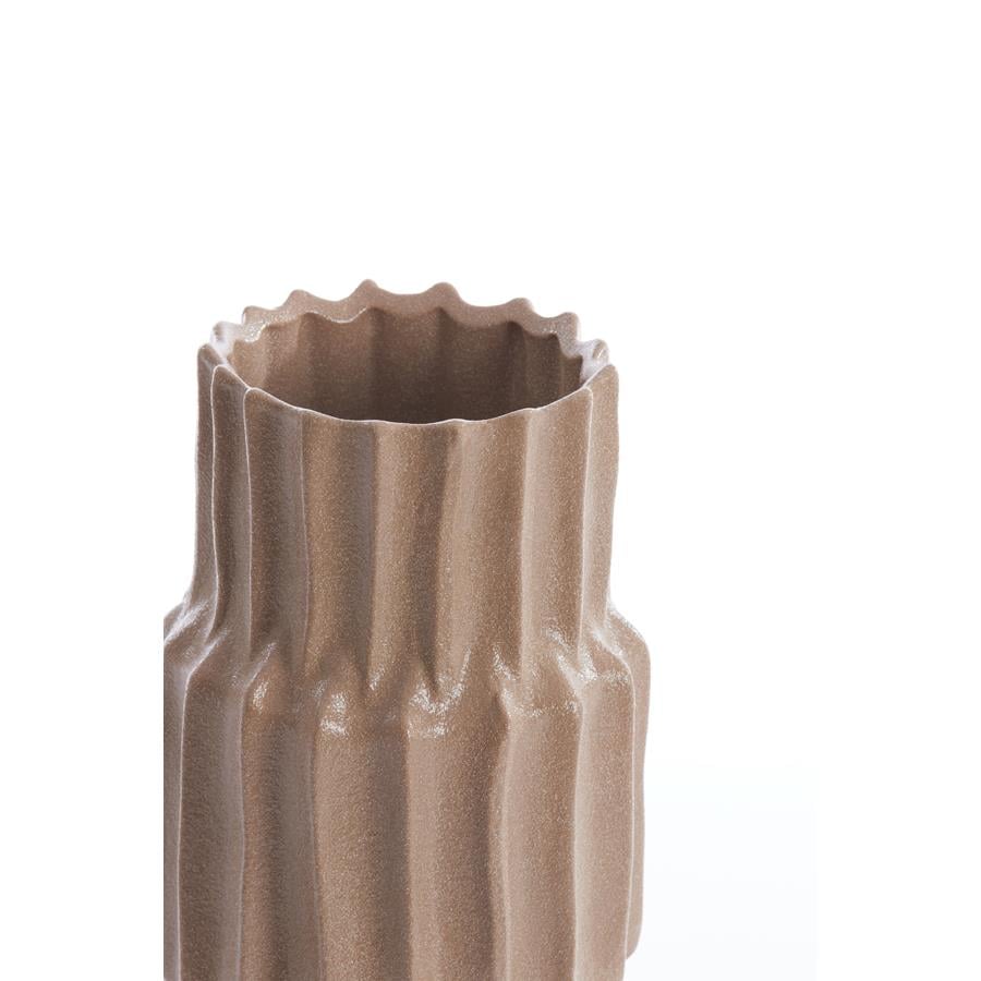 Light&living Vaas deco Ø14,5x36 cm LONGA keramiek grijs bruin