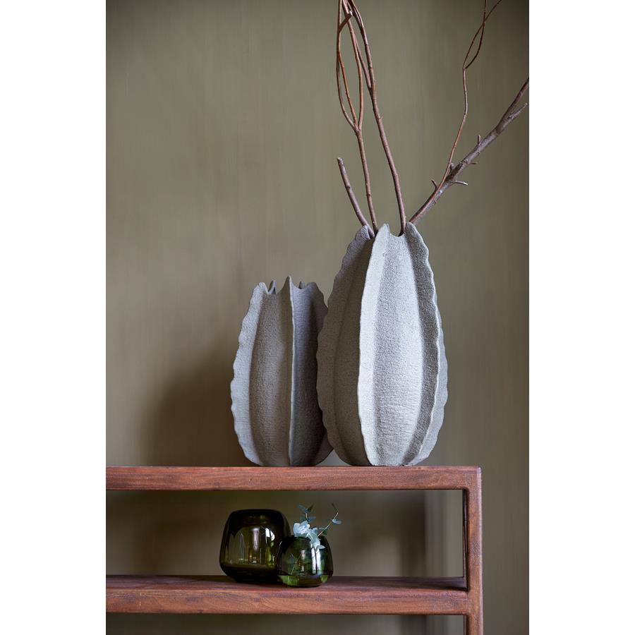Light&living Vaas deco Ø31x53 cm KELAPA keramiek grijs groen