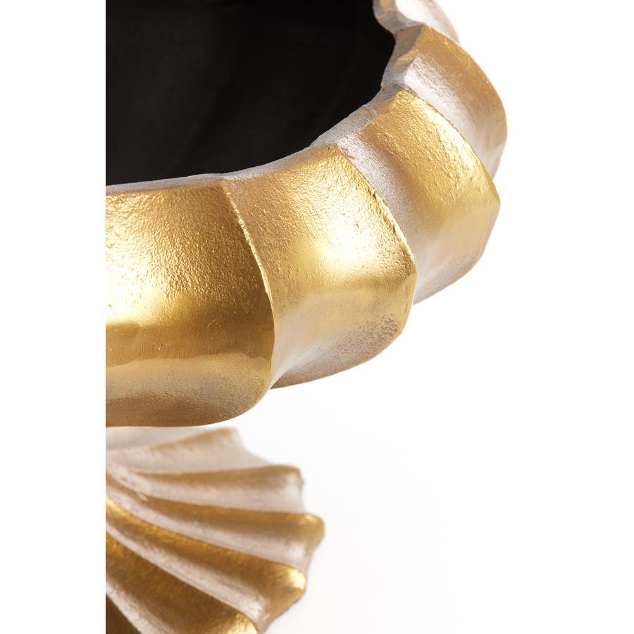 Light&living Pot deco op voet 18x17x31 cm MIKIE antiek brons+mat zwart
