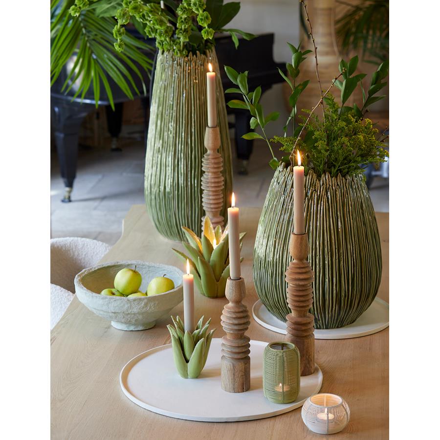 Light&living Vaas deco Ø30,5x65 cm KOPRA keramiek donker groen