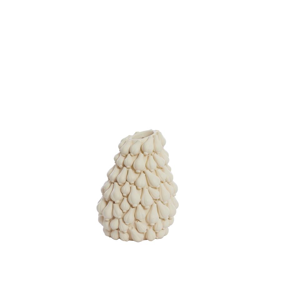 Light & Living Light&living Vaas deco 27x26,5x33 cm GARLIC crème