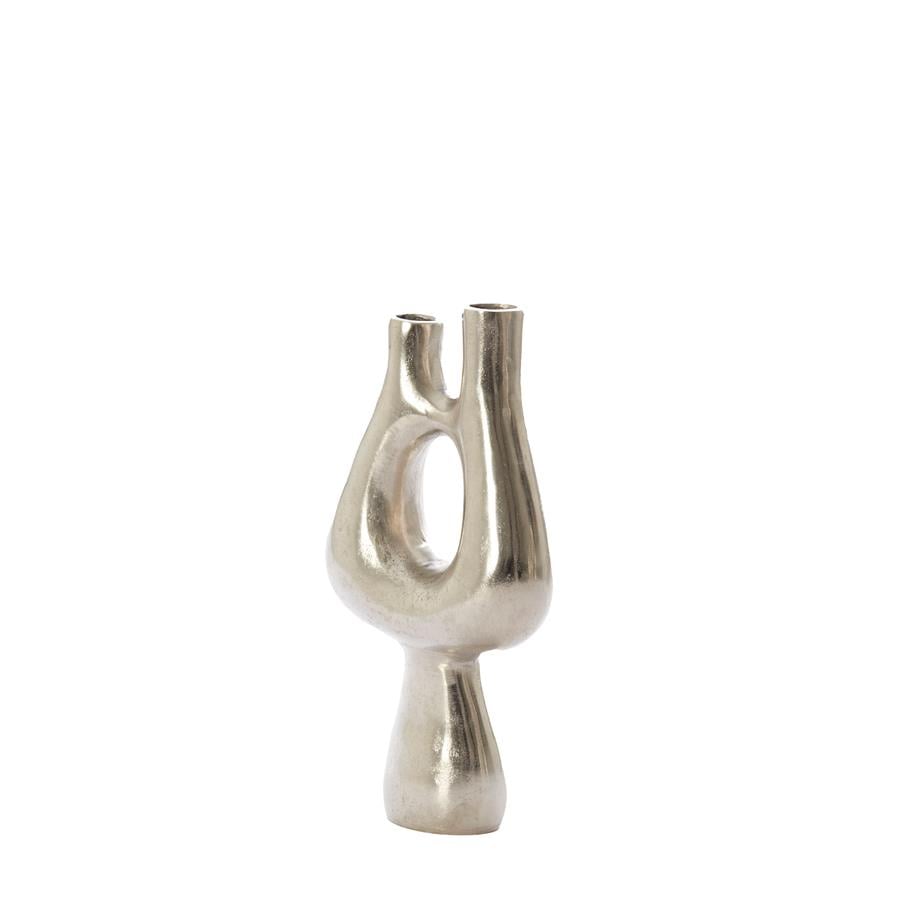 Light & Living Light&living Vaas deco 17x6x31,5 cm KOTANI ruw nikkel