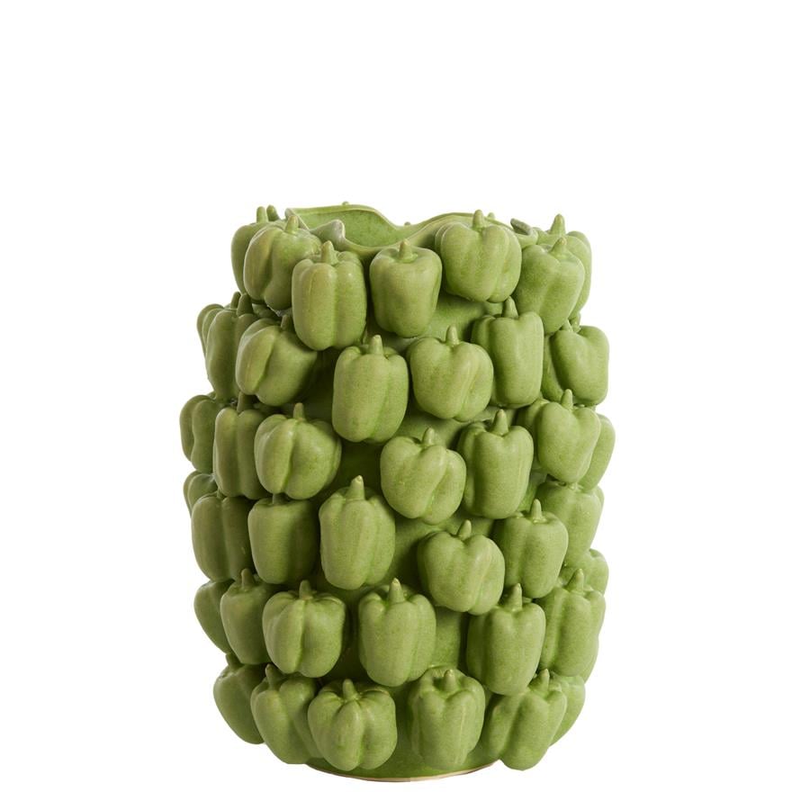 Light&living Vaas deco 35x33x47 cm BELLPEPPER keramiek mat groen